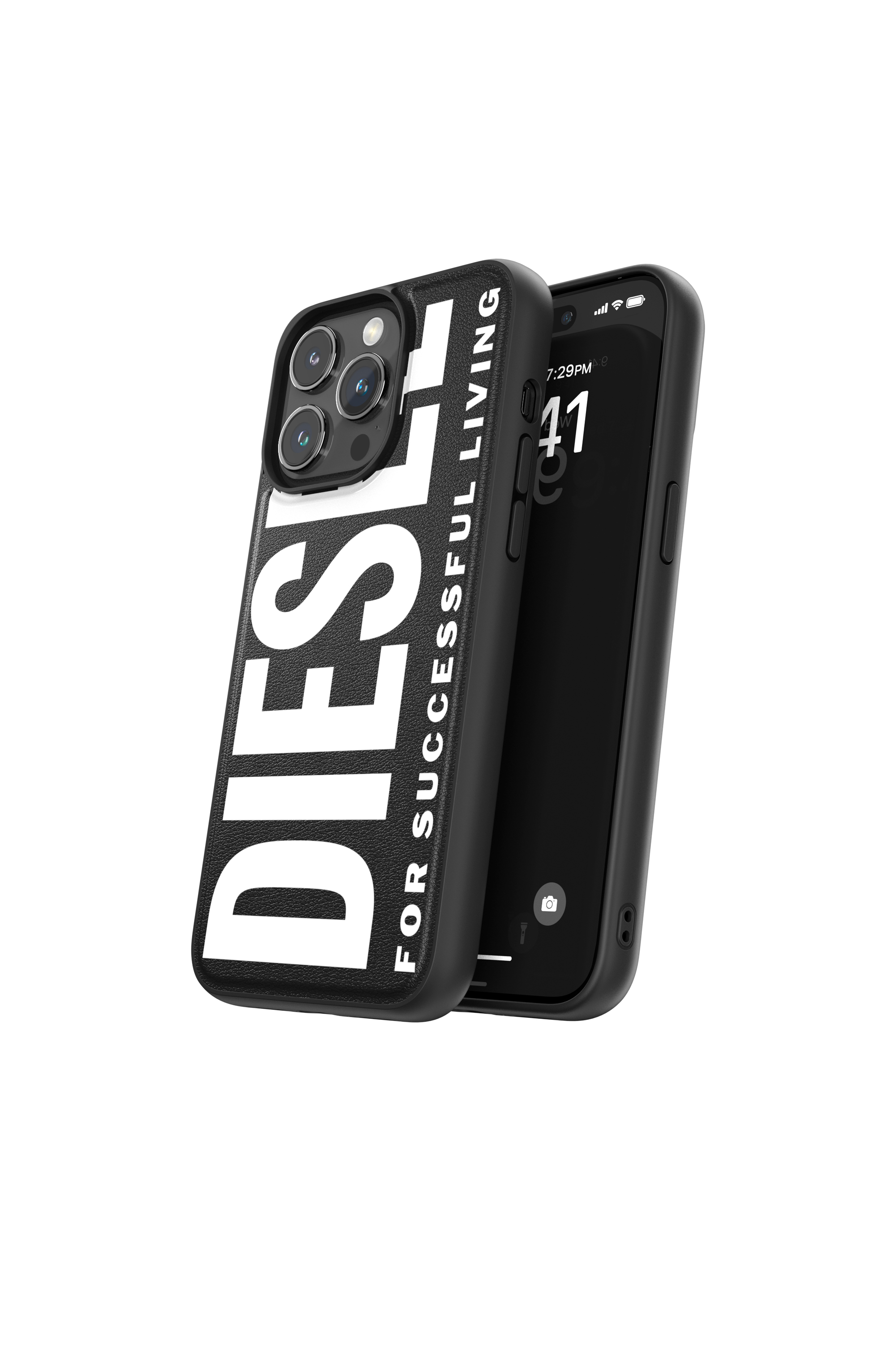 Diesel - 54168 MOULDED CASE, Funda moldeada iP15 Pro Max Unisex in Negro - 3