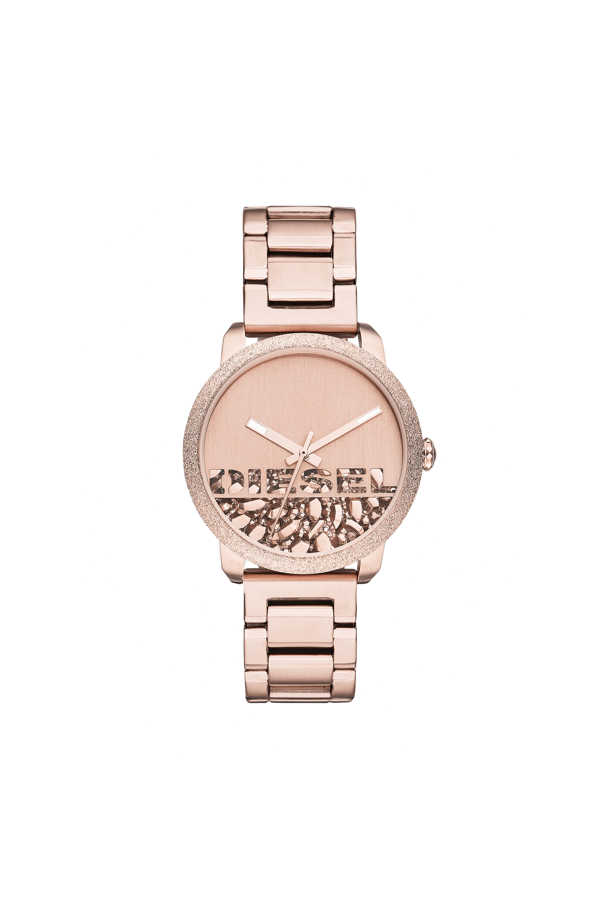 Diesel - DZ5588, Flare Rocks reloj con pulsera de acero inoxidable en tono oro rosado Mujer in Rosa - 1