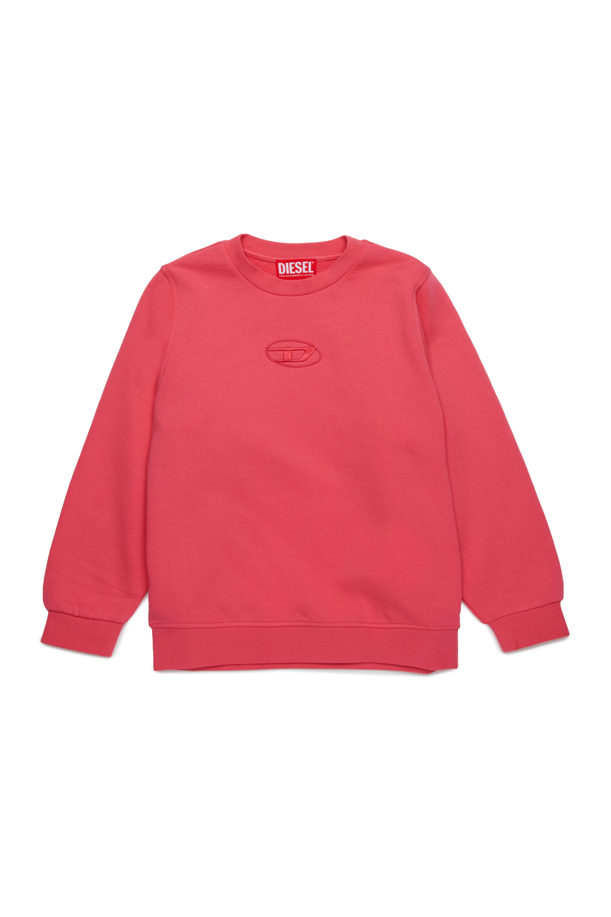 Diesel - SITTIAR, Sudadera con bordado Oval D Mujer in Rosa - 1