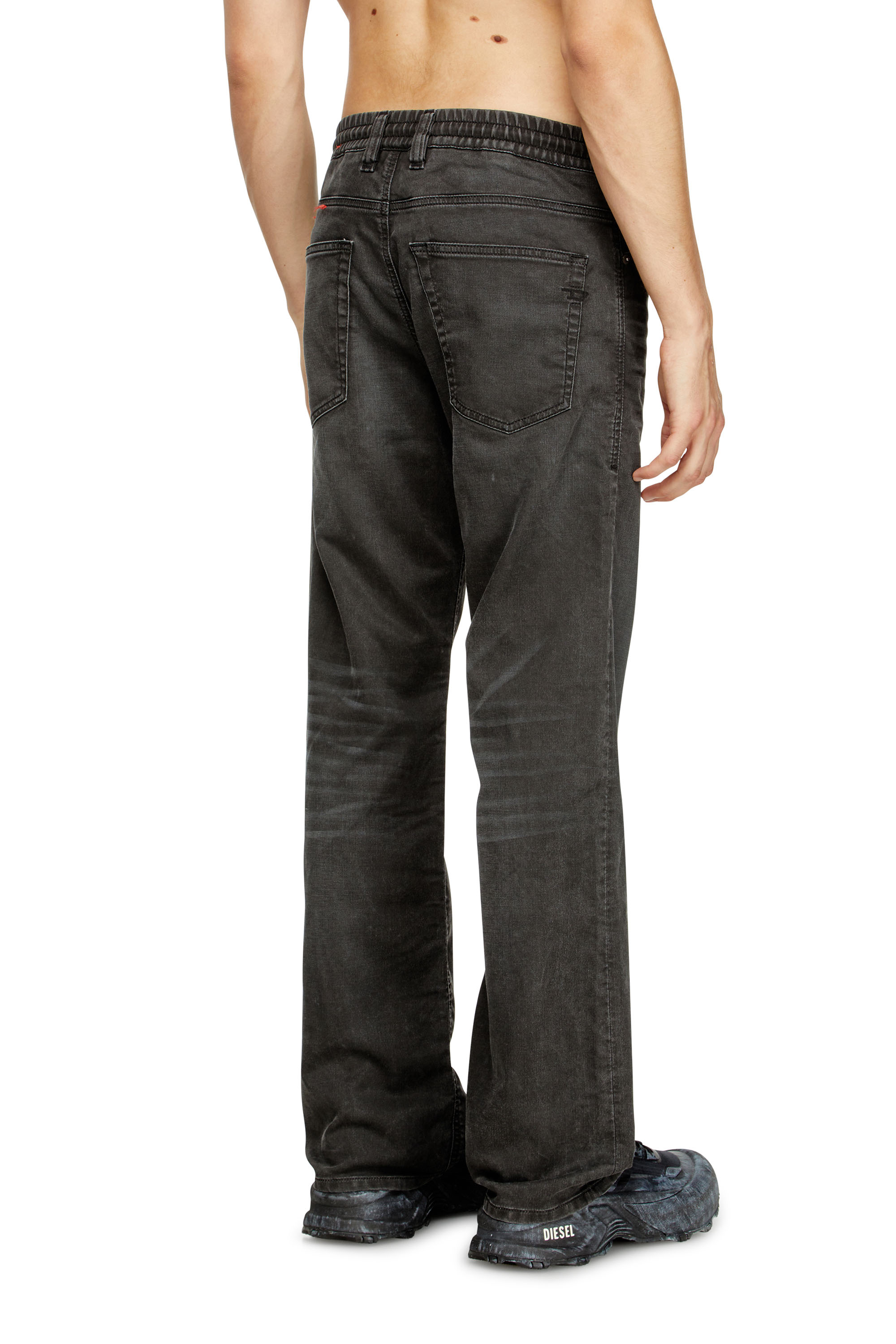 Diesel - Relaxed 2080 D-Reel Joggjeans® 09J75 Hombre, Negro/Gris oscuro - 4