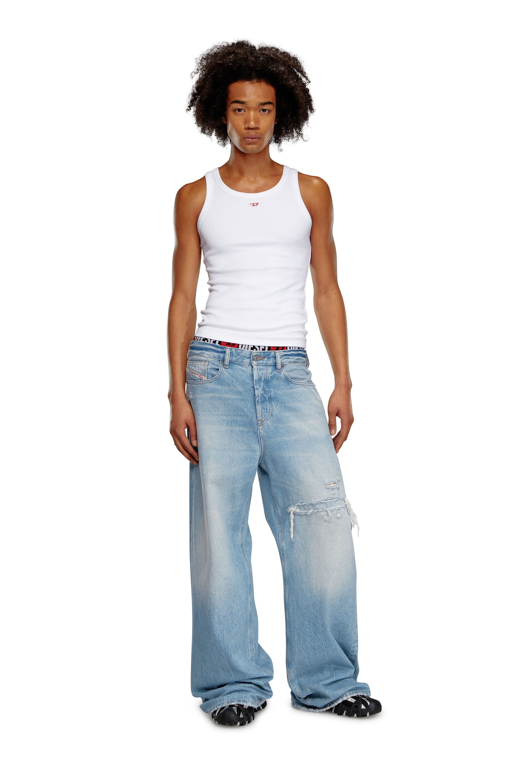 Diesel - Relaxed Jeans 1996 D-Sire 09E25 Mujer, Azul Claro - 7