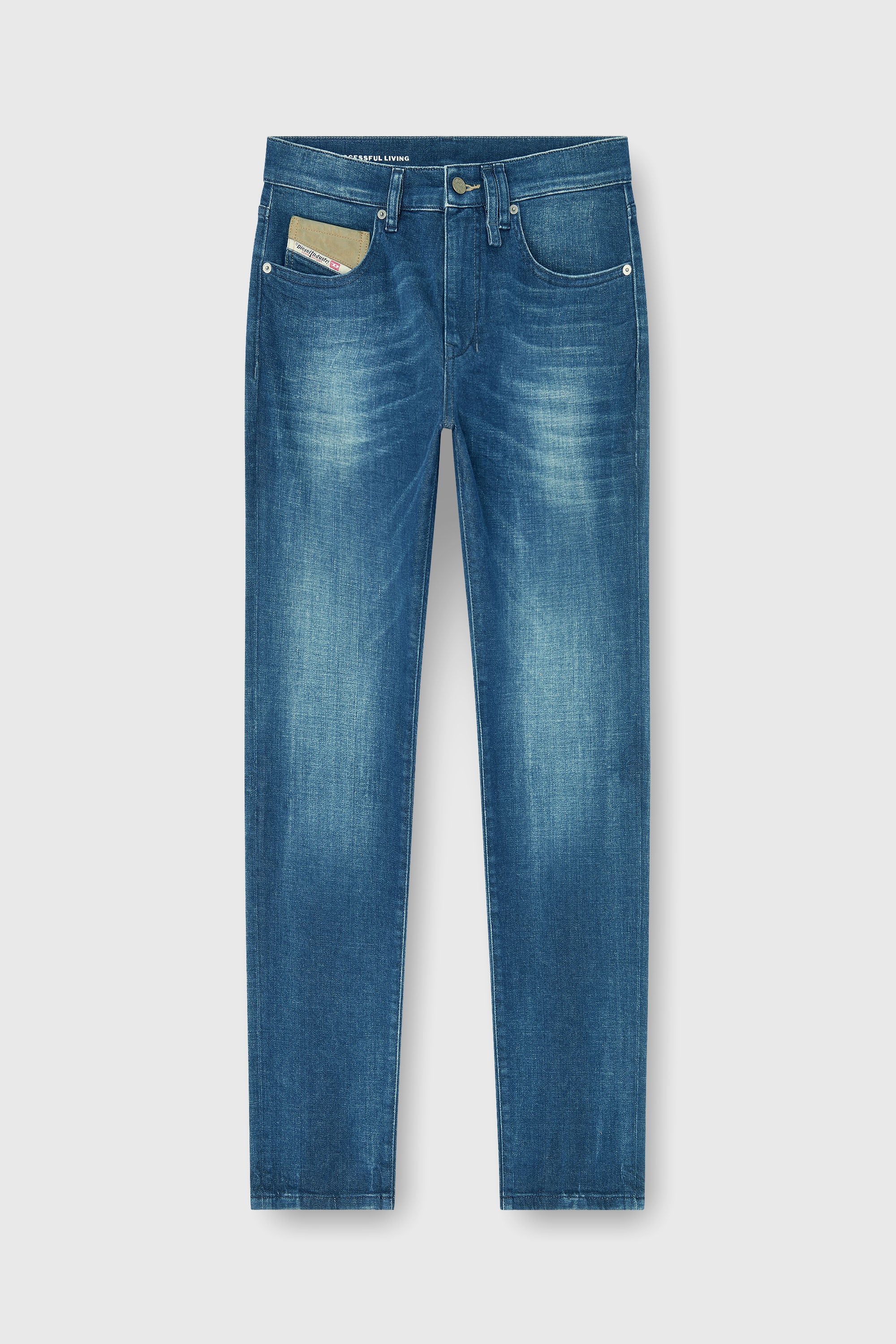 Diesel - Slim Jeans 2019 D-Strukt 0PBBZ Hombre, Azul medio - 2