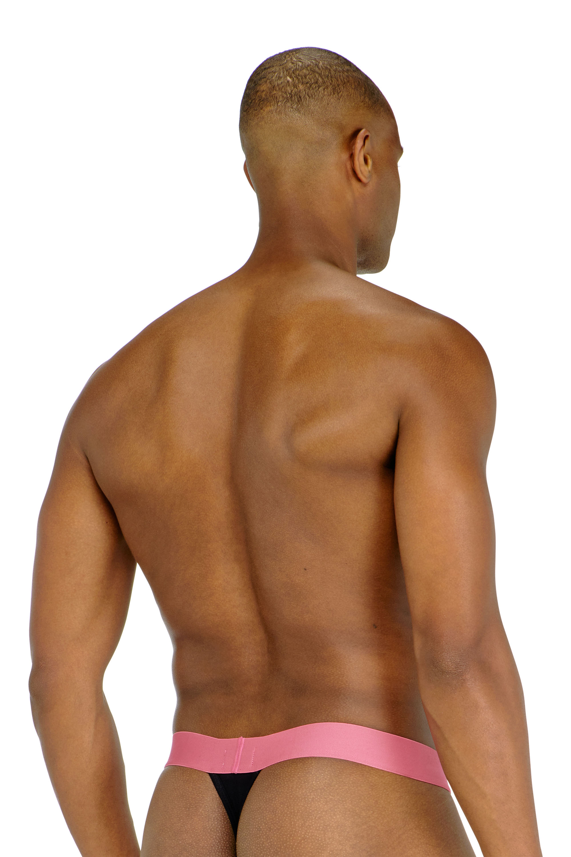 Diesel - FRITZ-D-POP-3PACK, Pack de tres tangas con cintura de logo llamativo Hombre in Negro - 3