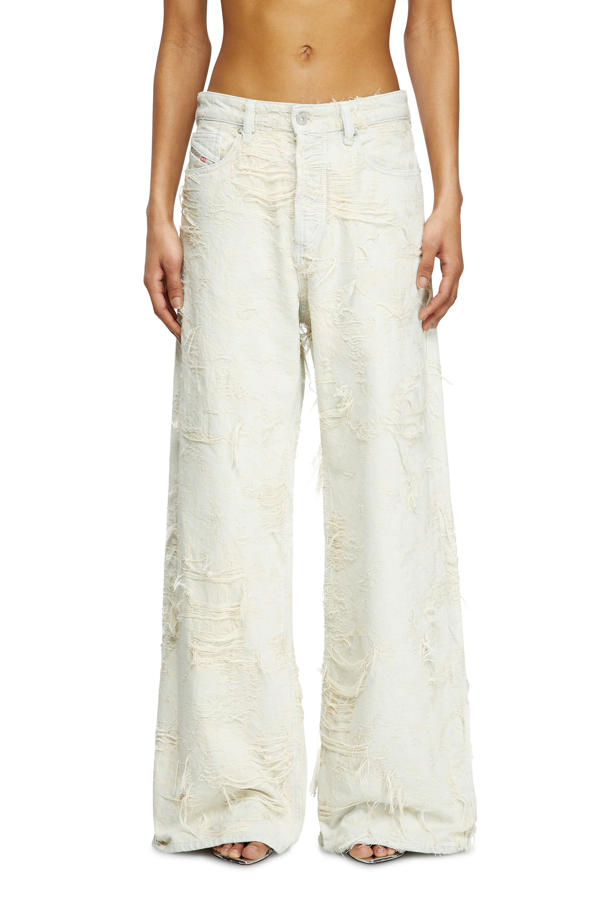 Diesel - Relaxed Jeans 1996 D-Sire 09M40 Mujer, Blanco - 1