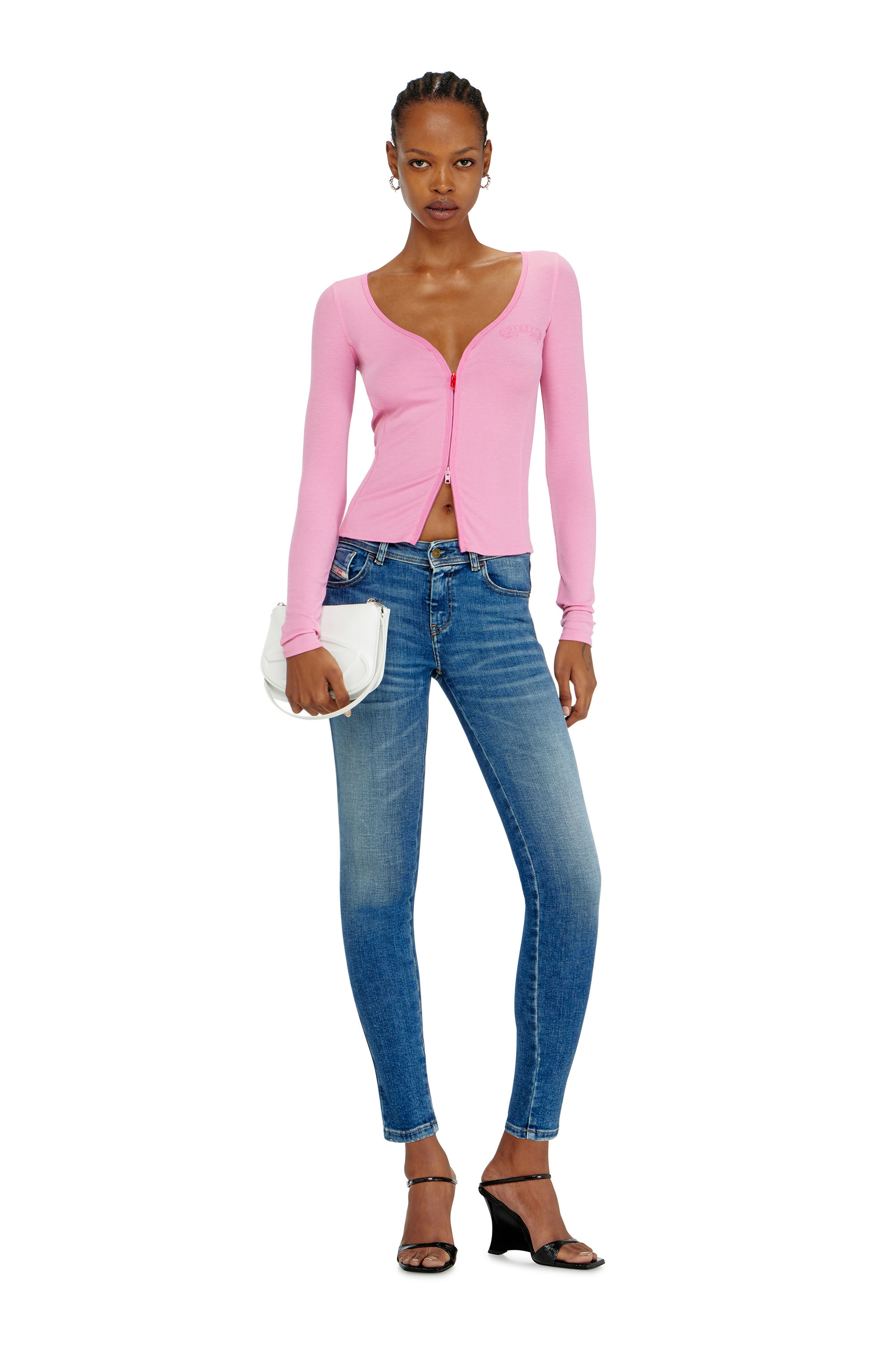 Diesel - Skinny Jeans 2017 Slandy 09P71 Mujer, Azul medio - 1