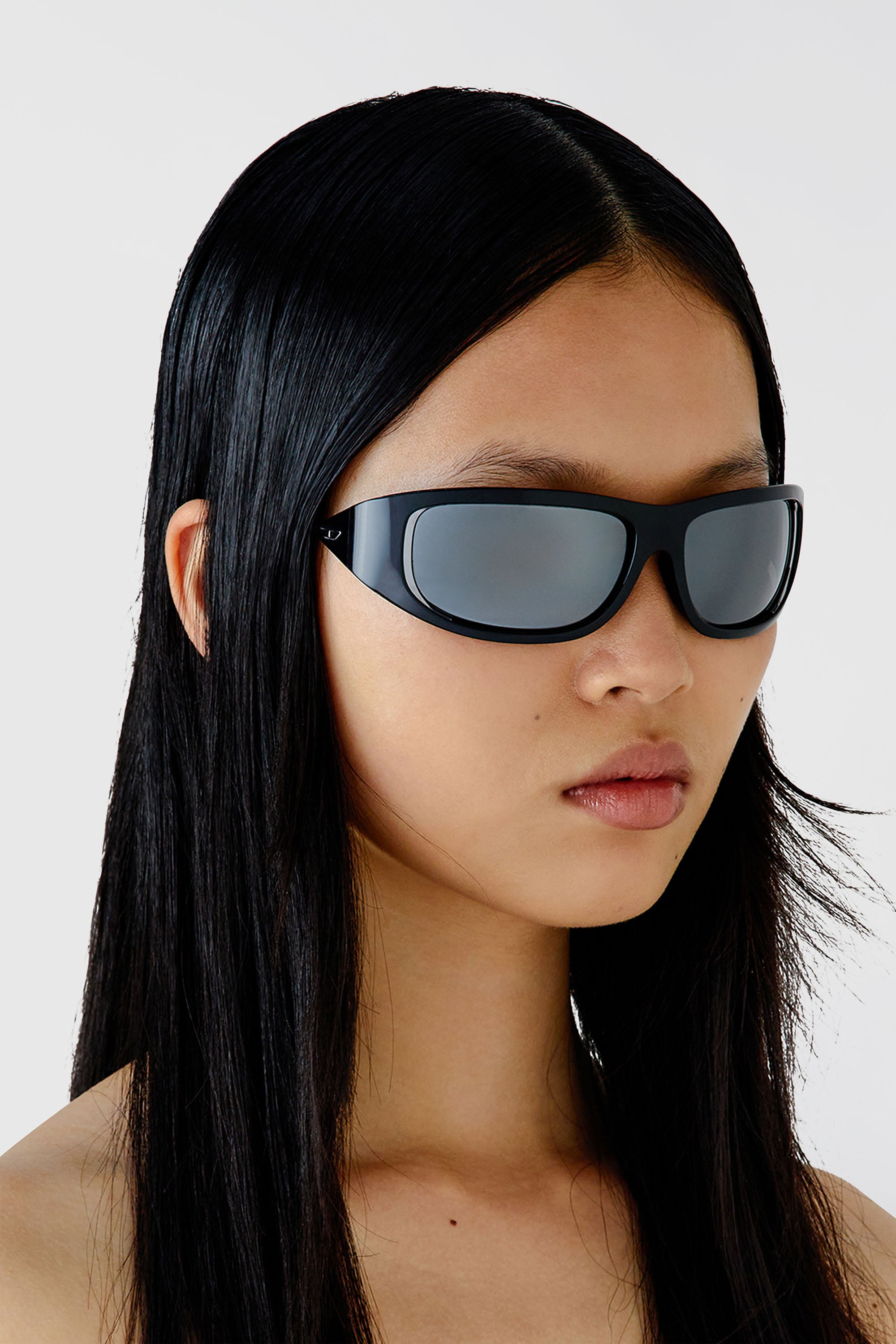 Diesel - 0DL3001 SIZE 61, Gafas con estilo envolvente Unisex in Negro - 6