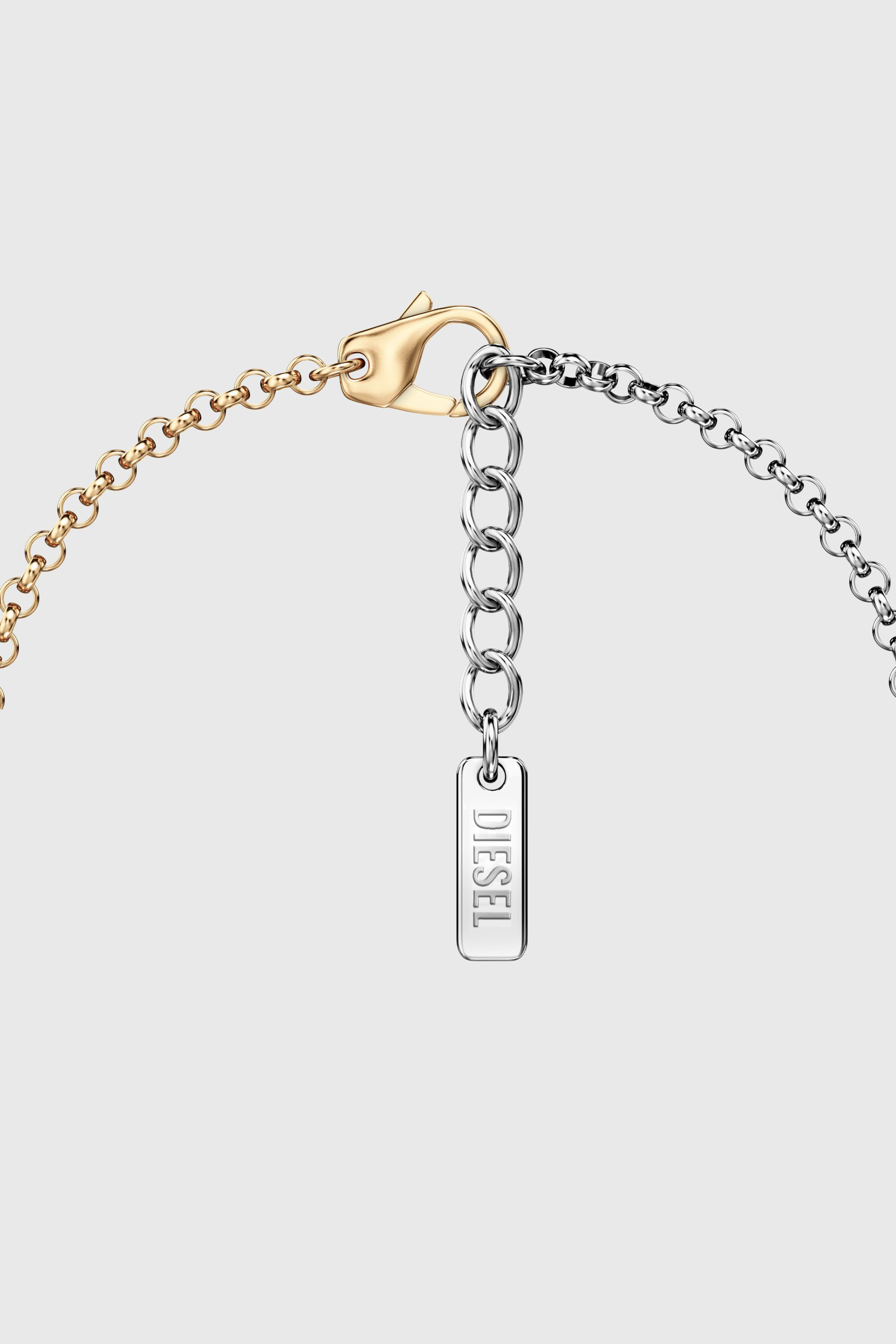Diesel - DX1686931  JEWELLERY, Unisex's Stainless steel chain bracelet in Silver/Gold - 2