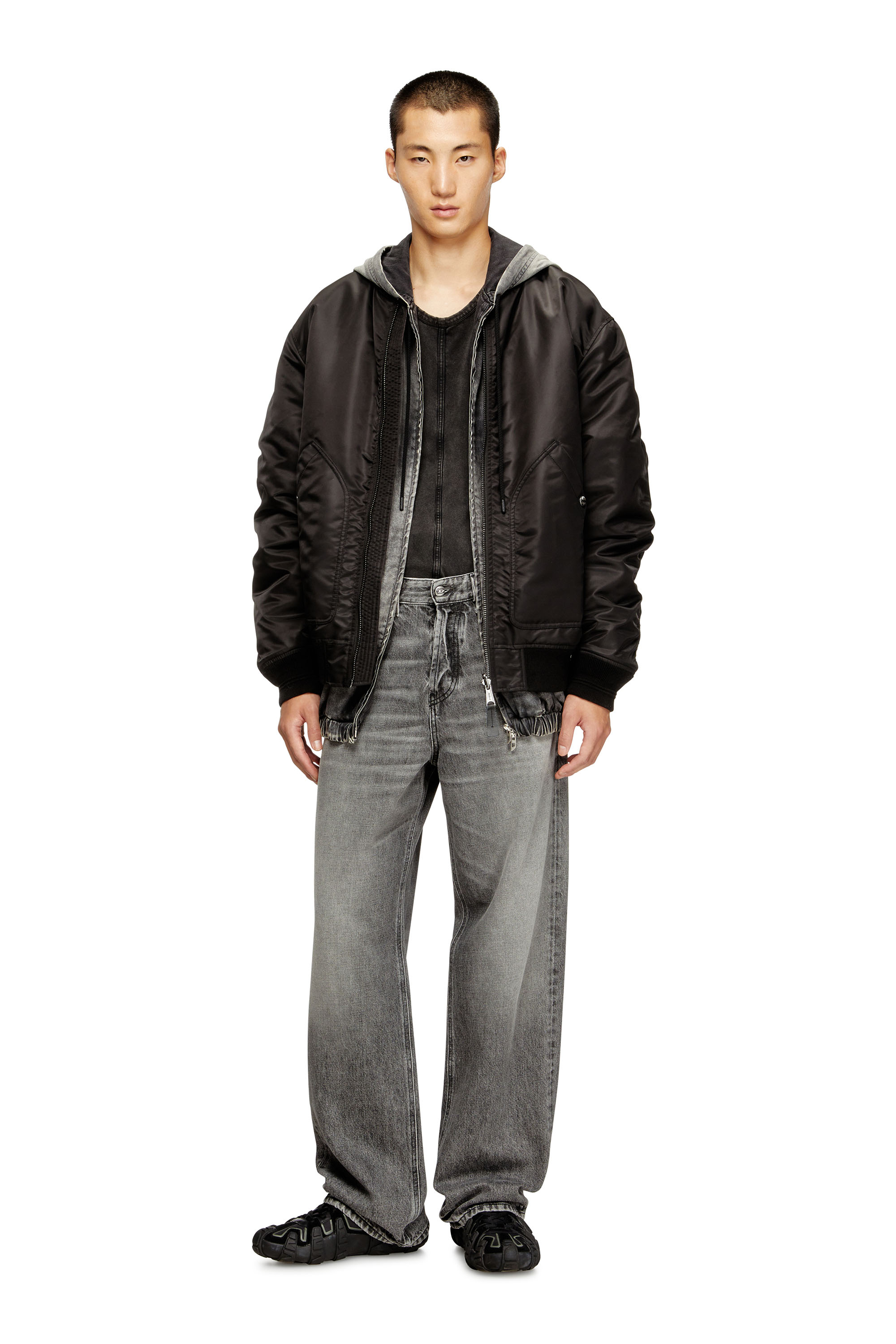 Diesel - Relaxed Jeans 2001 D-Macro 007AW Hombre, Gris - 2