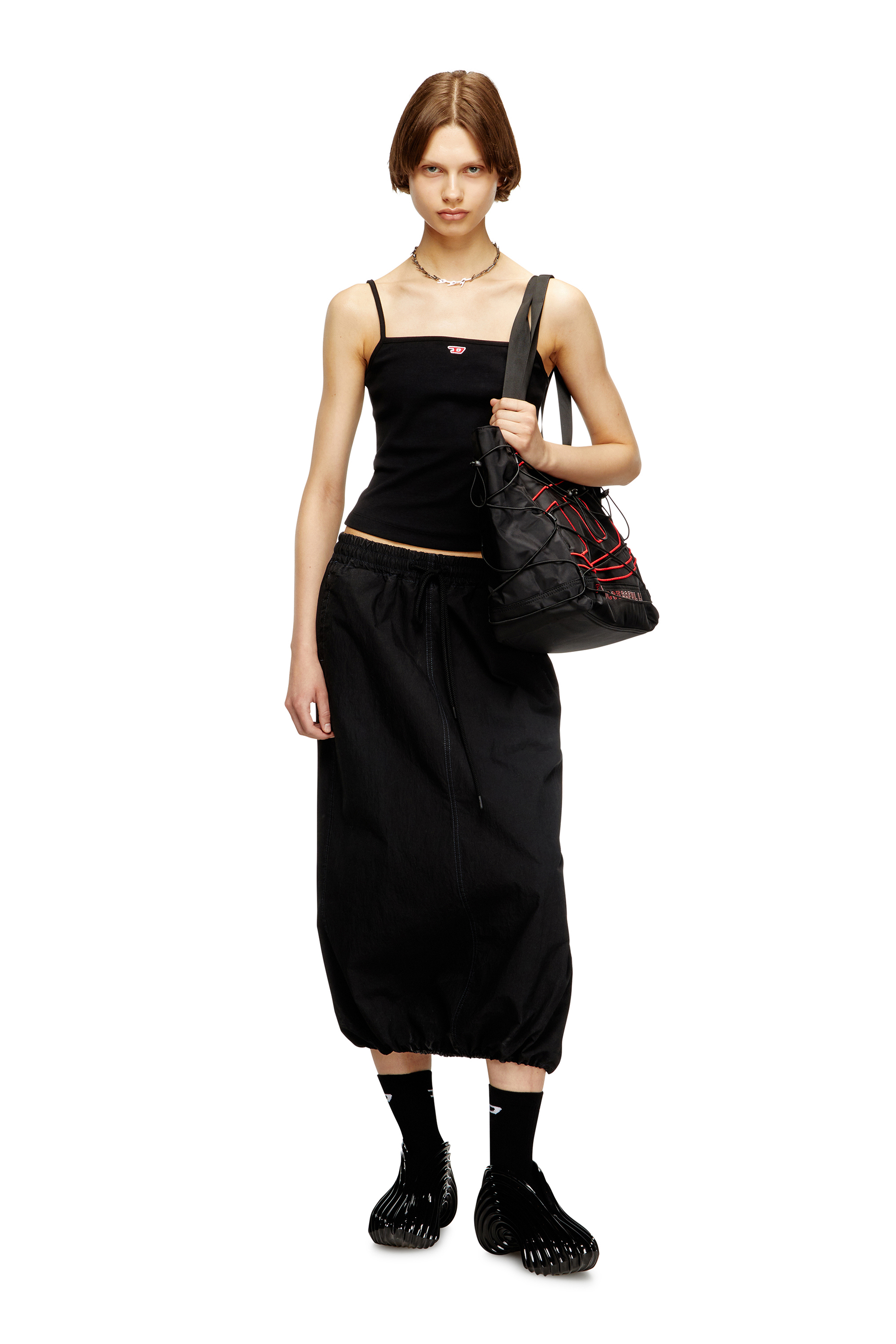 Diesel - MELISSA QUANTUM SNEAKERS X, Unisex's Slip-on sneaker in Melflex® in Black - 3