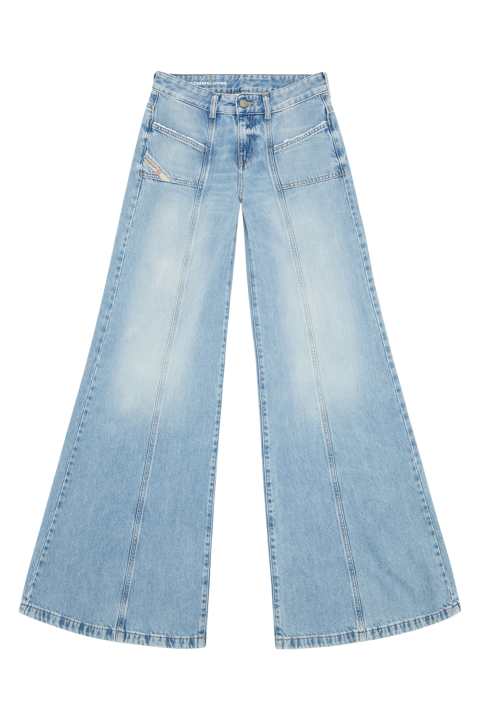 Diesel - Bootcut and Flare Jeans D-Akii 09J88, Azul Claro - Image 5