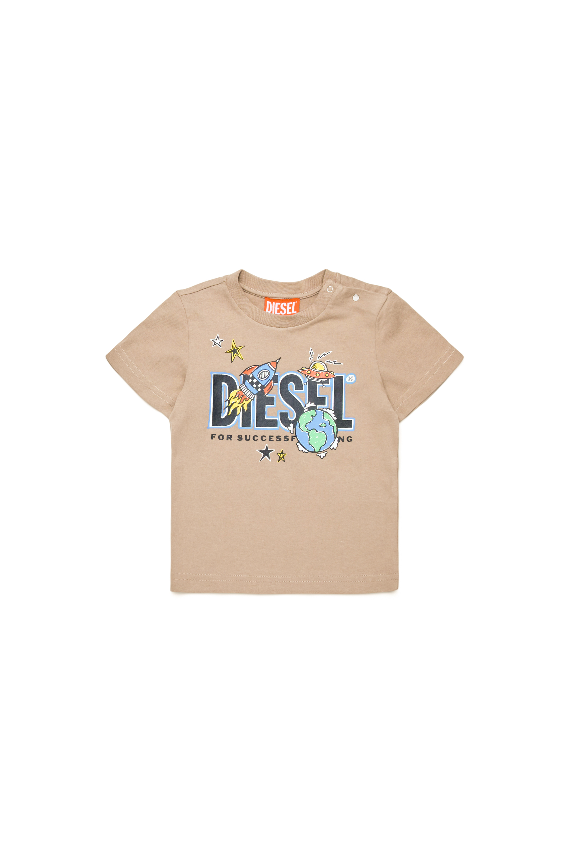 Diesel - TBIMBOB, Camiseta con logotipo de cohetes Hombre in Marrón - 1