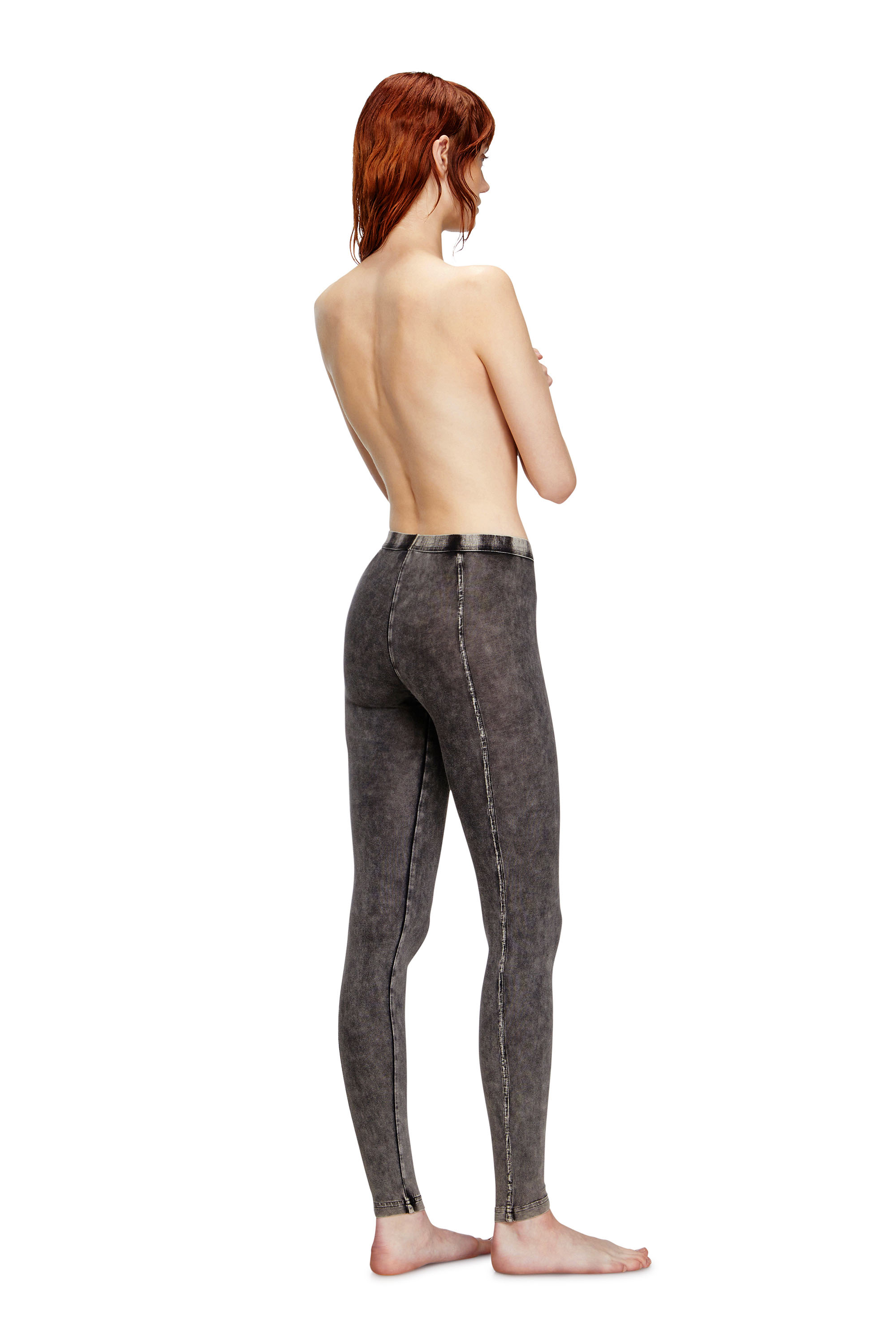 Diesel - ATHENA-DNM, Jeggings de tejido tipo jersey con efecto denim Mujer in Negro - 3