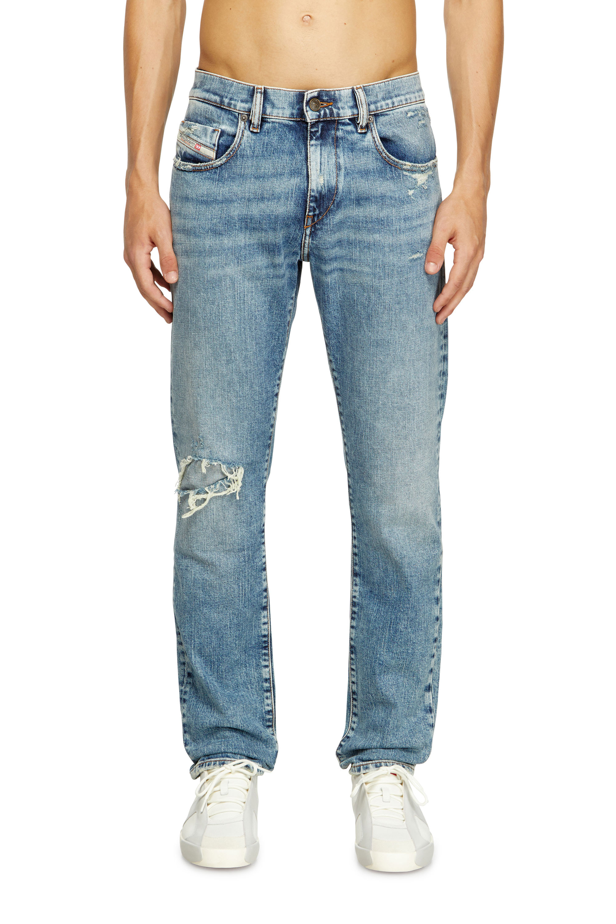 Diesel - Slim Jeans 2019 D-Strukt 09L34 Hombre, Azul Claro - 2