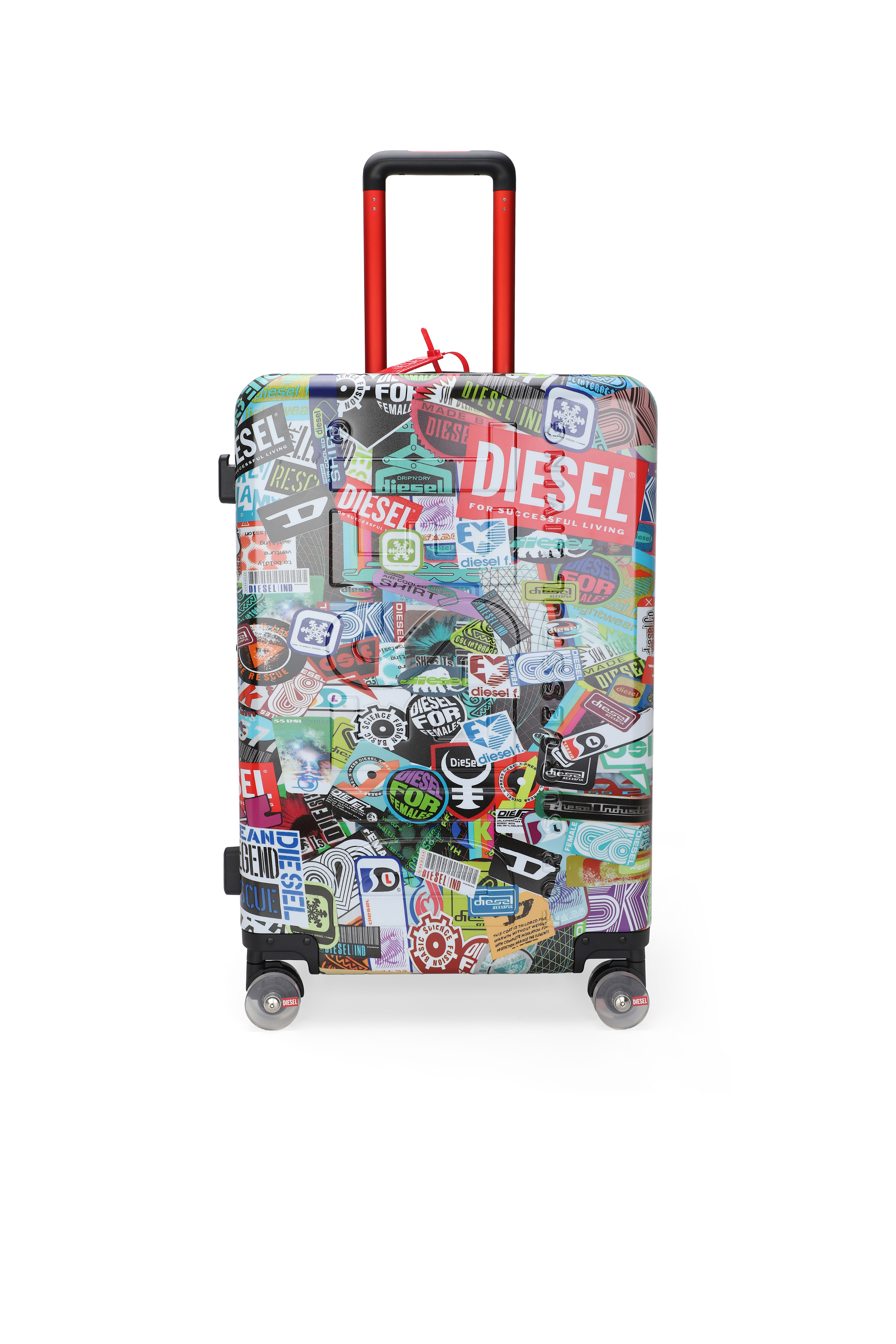 Diesel - DIESEL PC PRINTED TROLLEY-STICKERS- DSL0, Maleta estilo pegatinas tama&ntilde;o M Unisex in Multicolor - 1