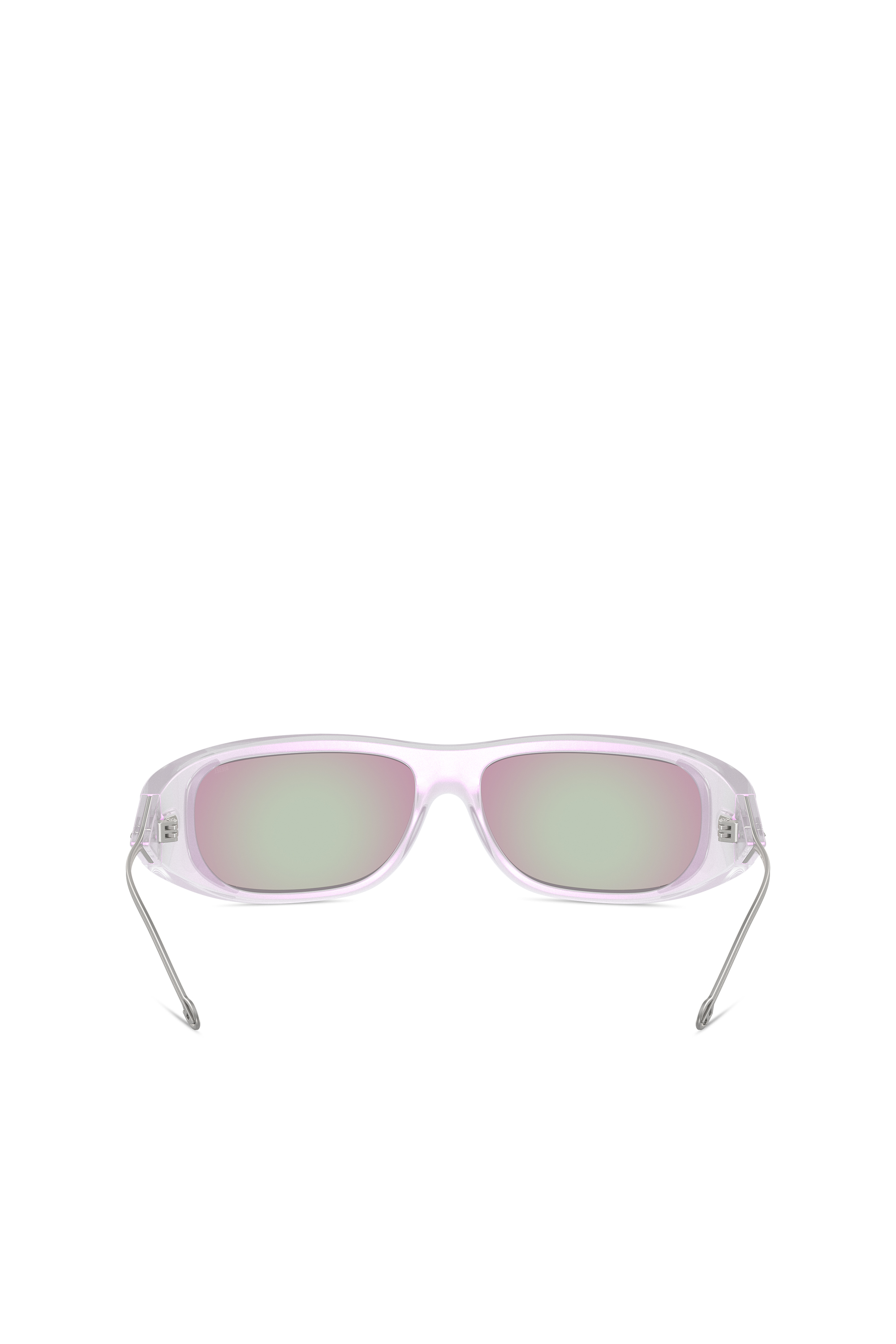 Diesel - 0DL3001, Unisex Wraparound style sunglasses in White - Image 3