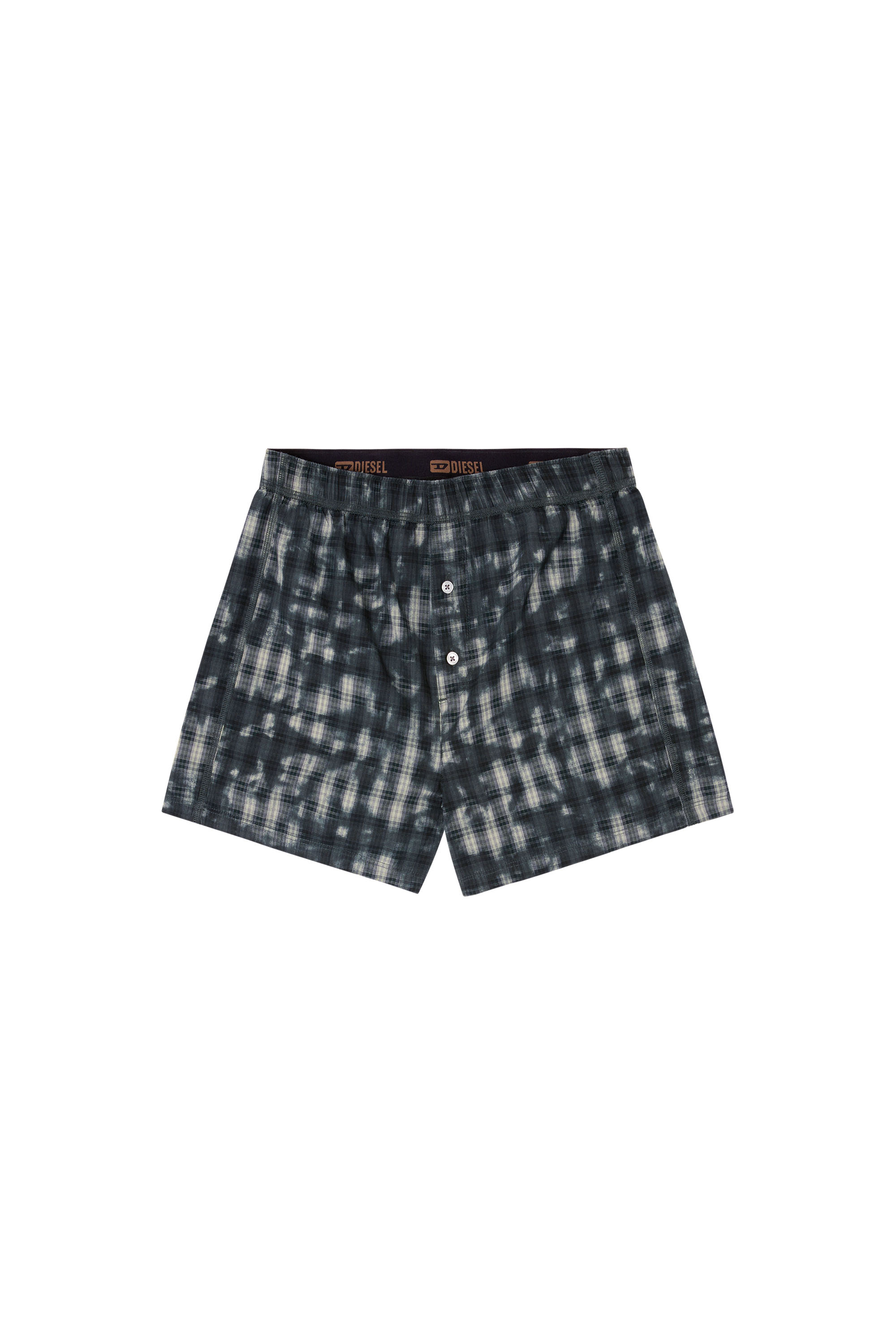 Diesel - STARK-UTLT, Bóxers con estampado de cuadros Unisex in Verde - 3