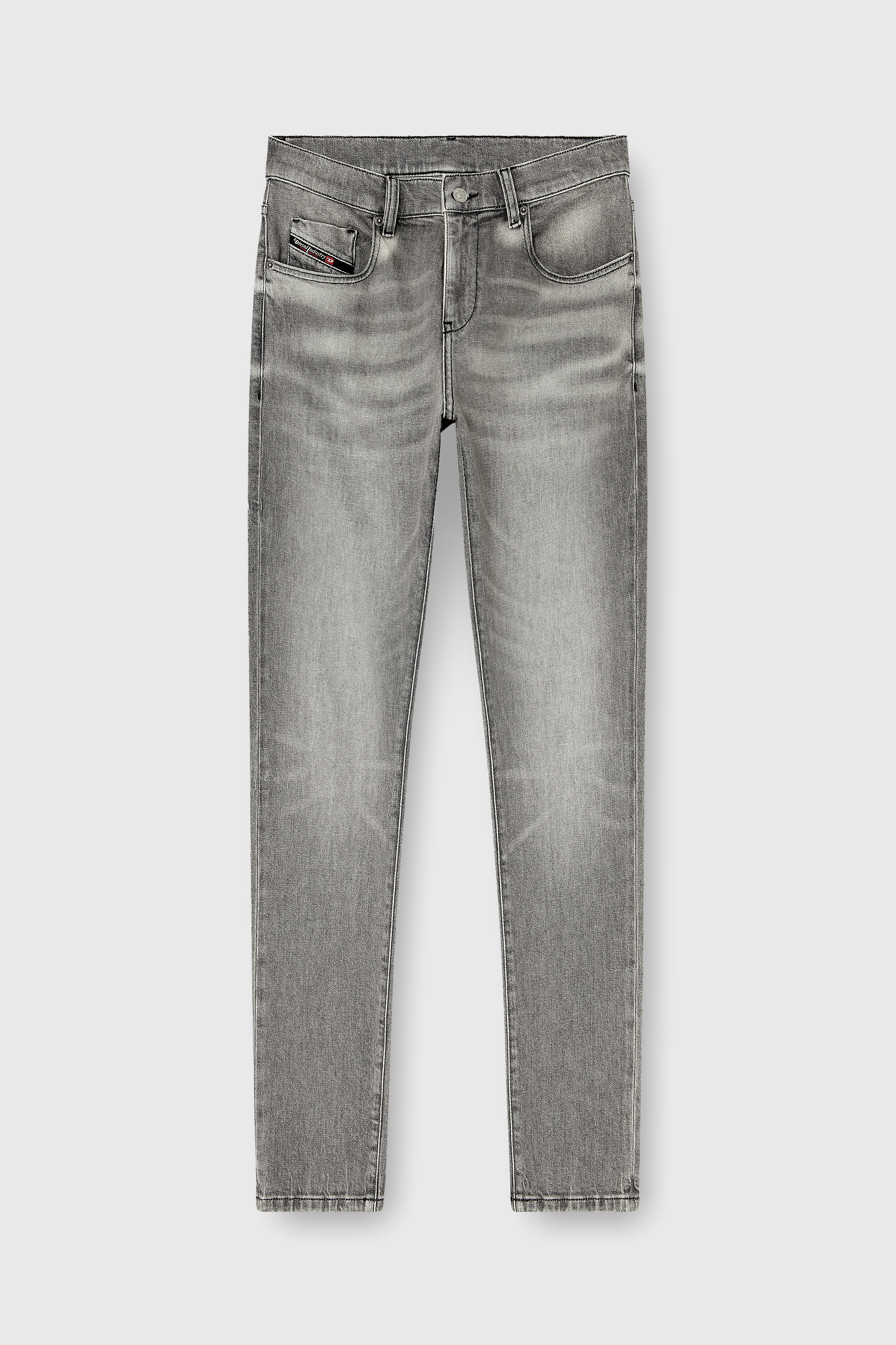 Diesel - Slim Jeans 2019 D-Strukt 0KBBL Hombre, Gris Claro - 2