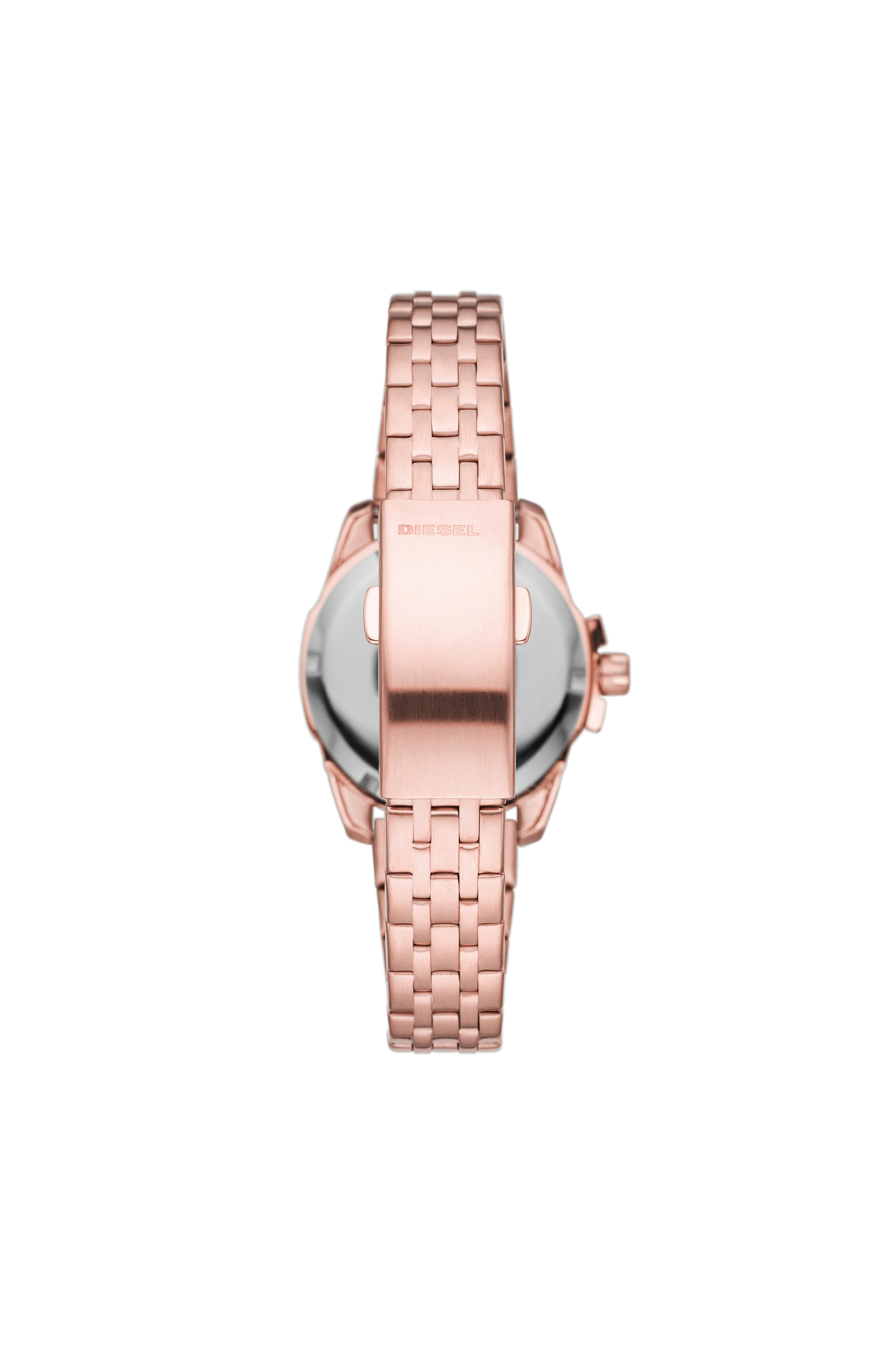 Diesel - DZ5602, Reloj Baby Chief de tres manecillas con fecha y pulsera en acero inoxidable color oro rosado Mujer in Rosa - 2