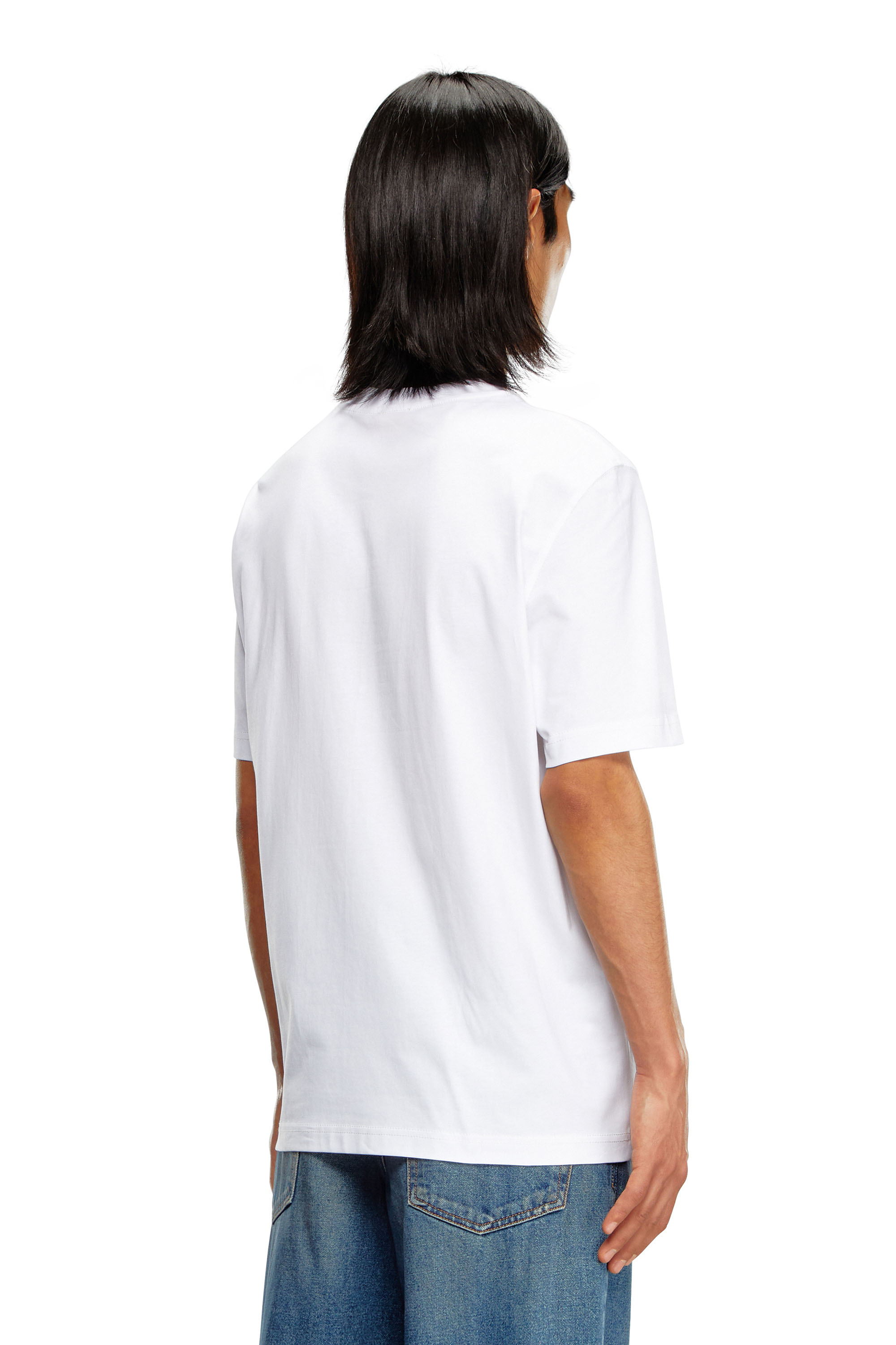 Diesel - T-ADJUST-K1, Hombre Camiseta con estampado Diesel en relieve in Blanco - Image 4
