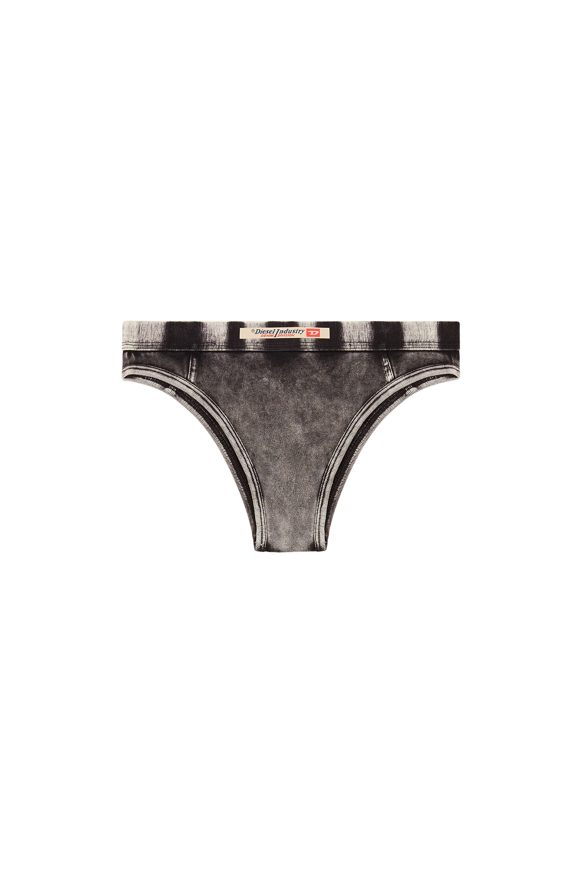 Diesel - CLODIA-DNM, Slip de tejido con efecto denim Mujer in Negro - 4