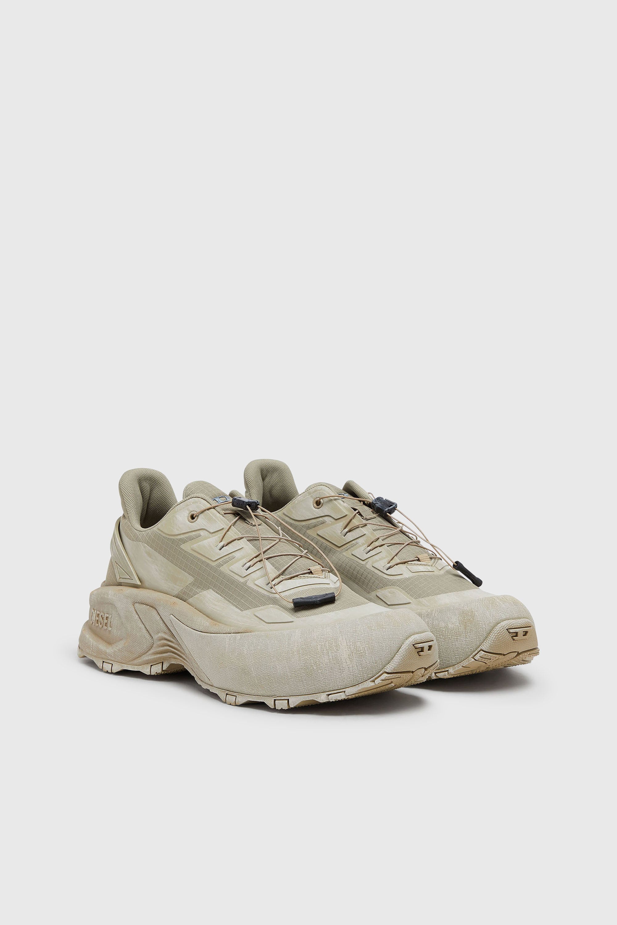 Diesel - D-CAGE RUNNER, D-Cage Runner-Zapatillas gruesas en ripstop Hombre in Verde - 2