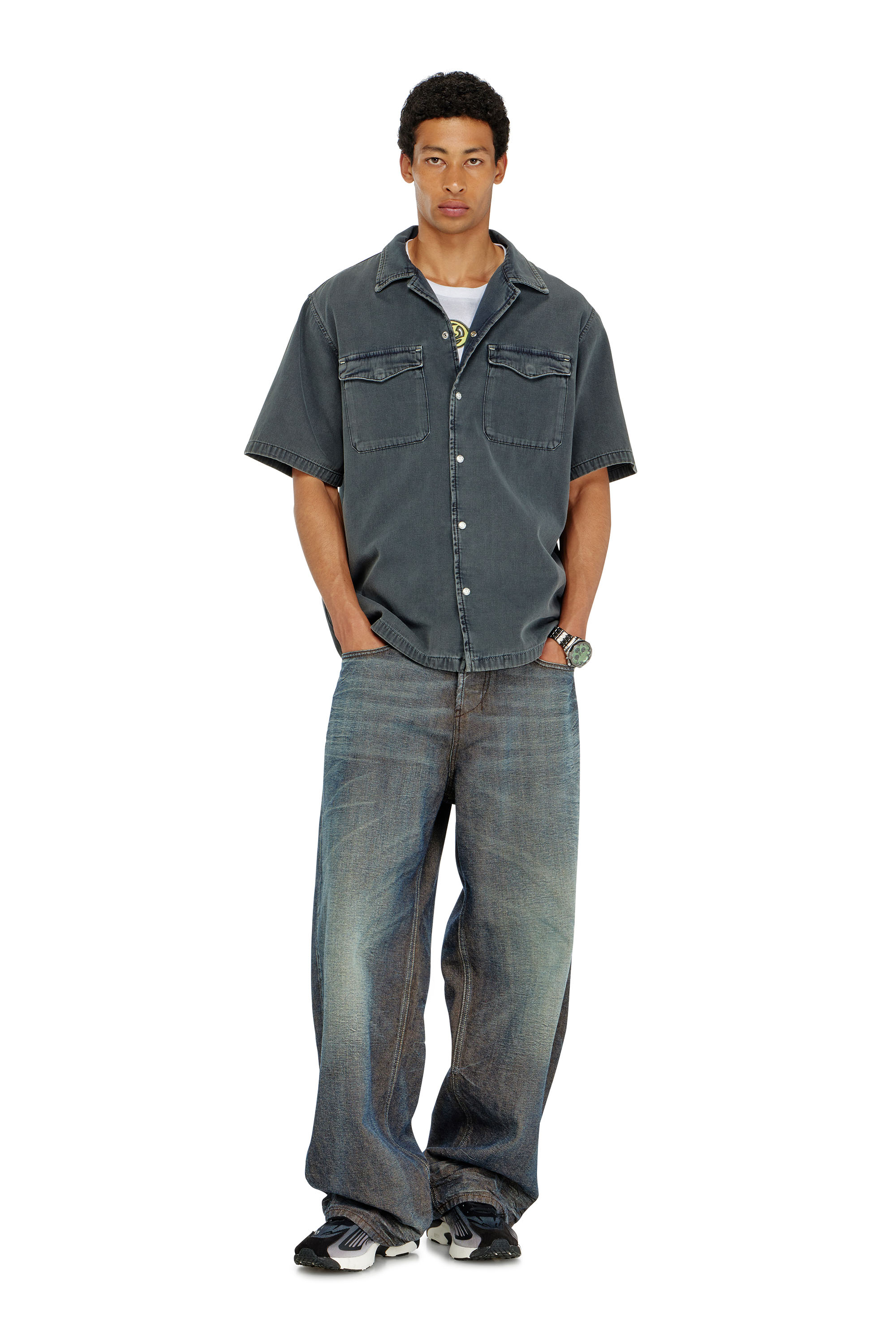 Diesel - D-NABIL-P, Camisa bowling de denim de color Hombre in ToBeDefined - 2