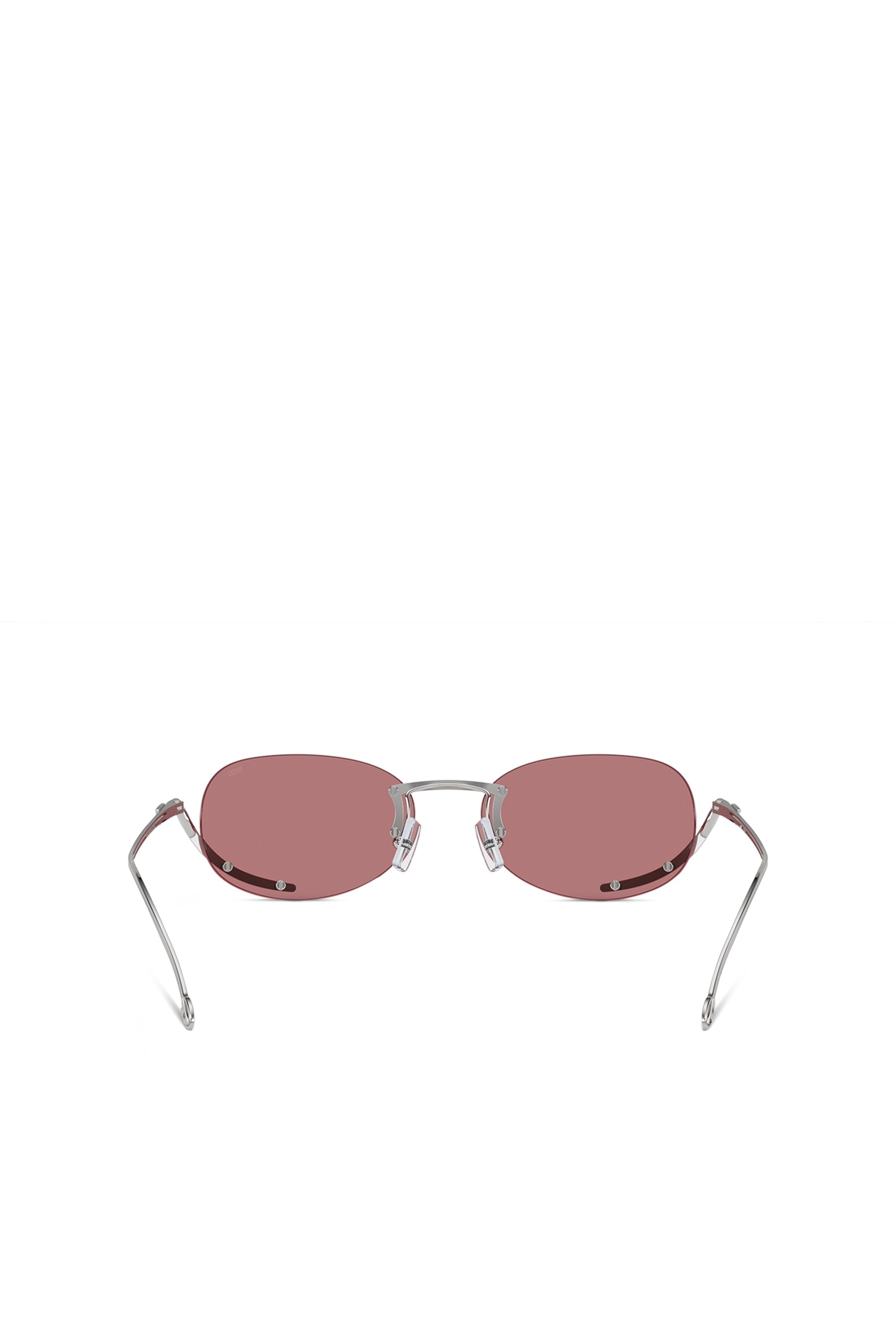 Diesel - 0DL1004, Unisex's Oval sunglasses in Pink - 3