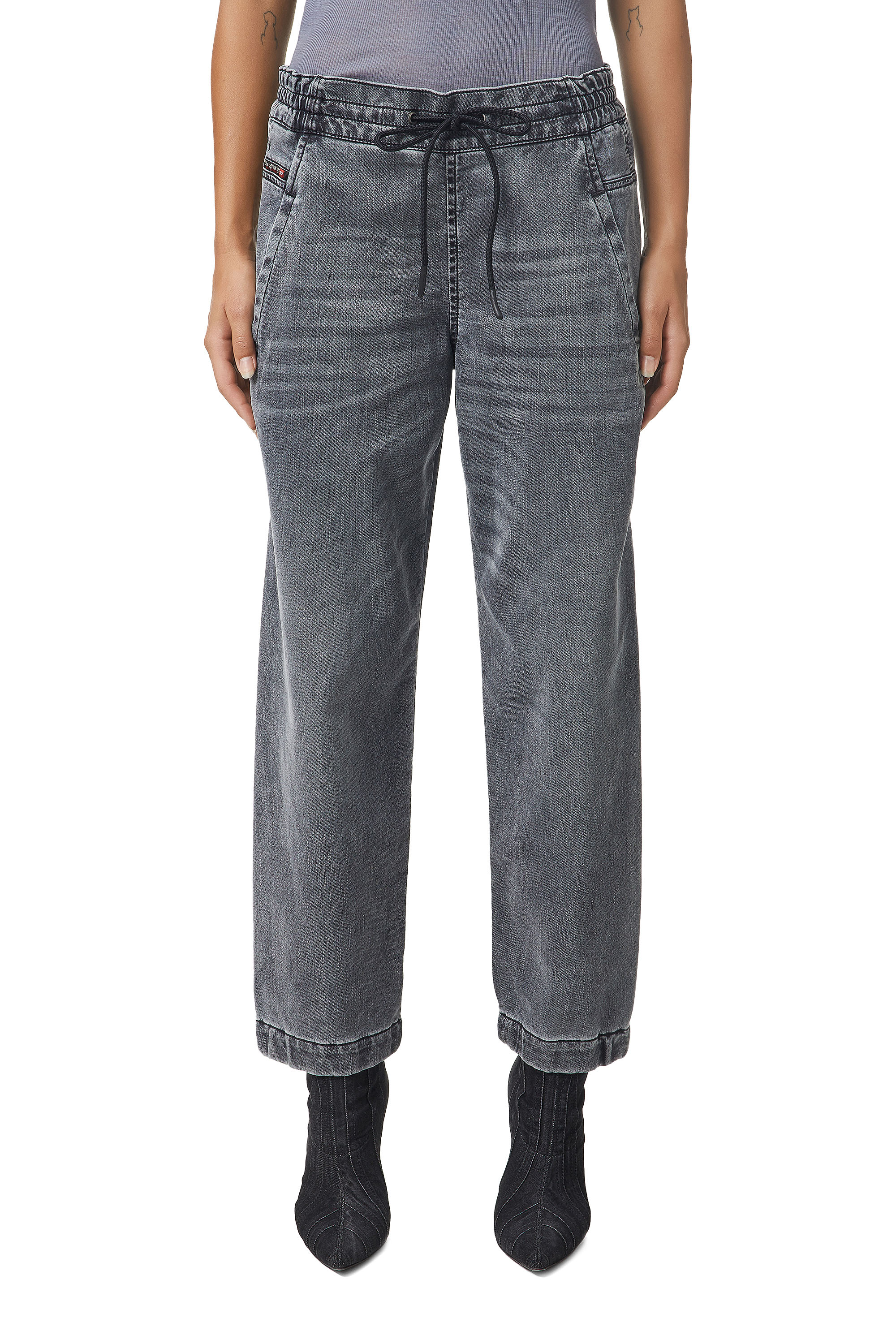 Krailey JoggJeans® 069XS, Negro/Gris oscuro - Vaqueros