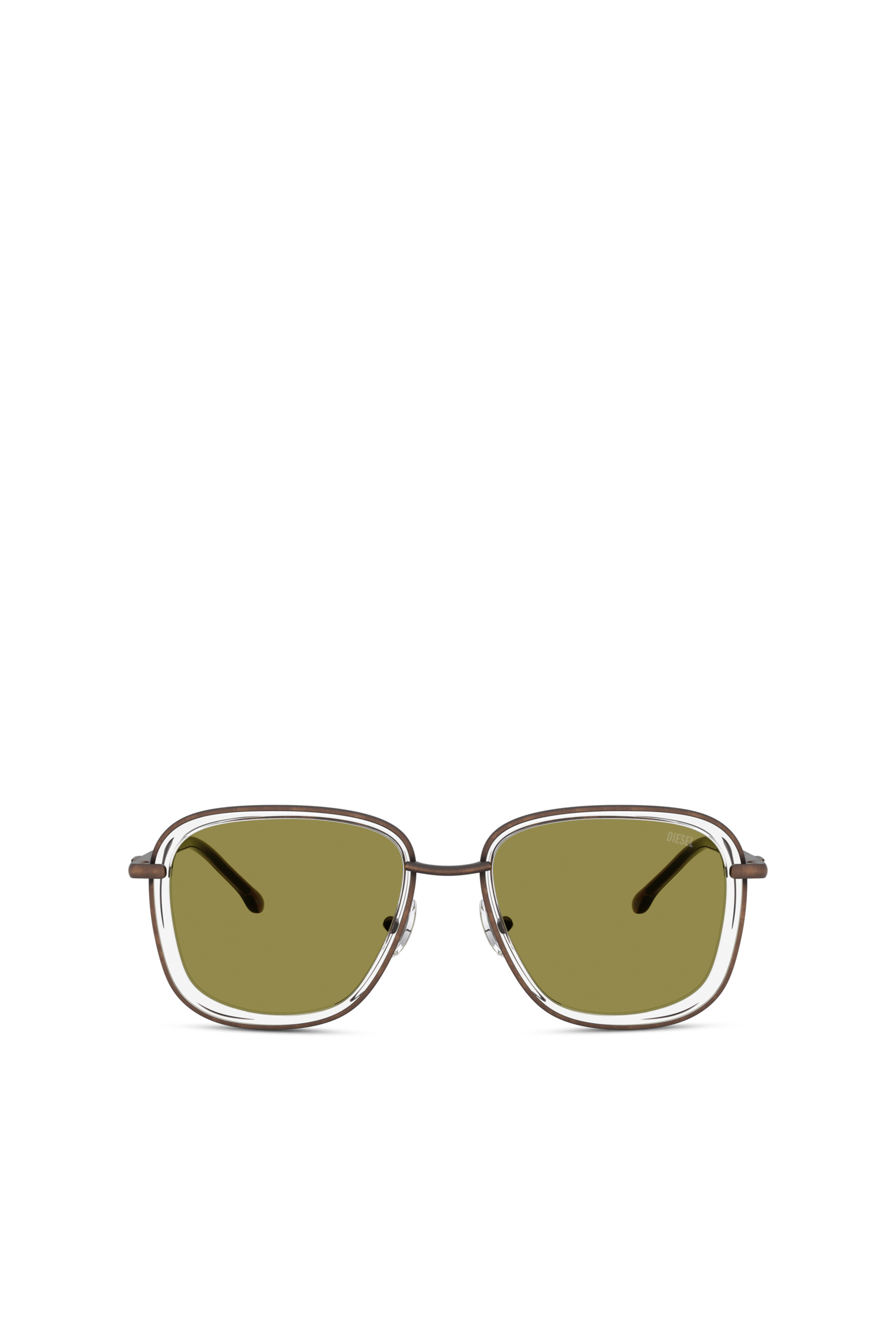 Diesel - 0DL1017, Gafas de sol cuadradas Unisex in Verde - 1