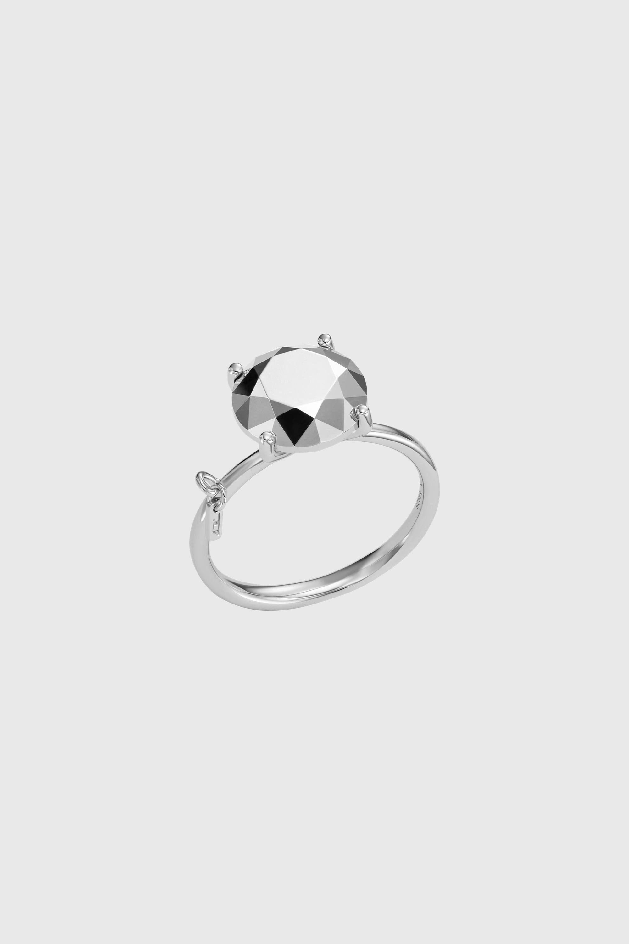 Diesel - DL1353040 STERLING SILVER JEWEL, Anillo de plata esterlina con corte de diamante Unisex in Plateado - 1