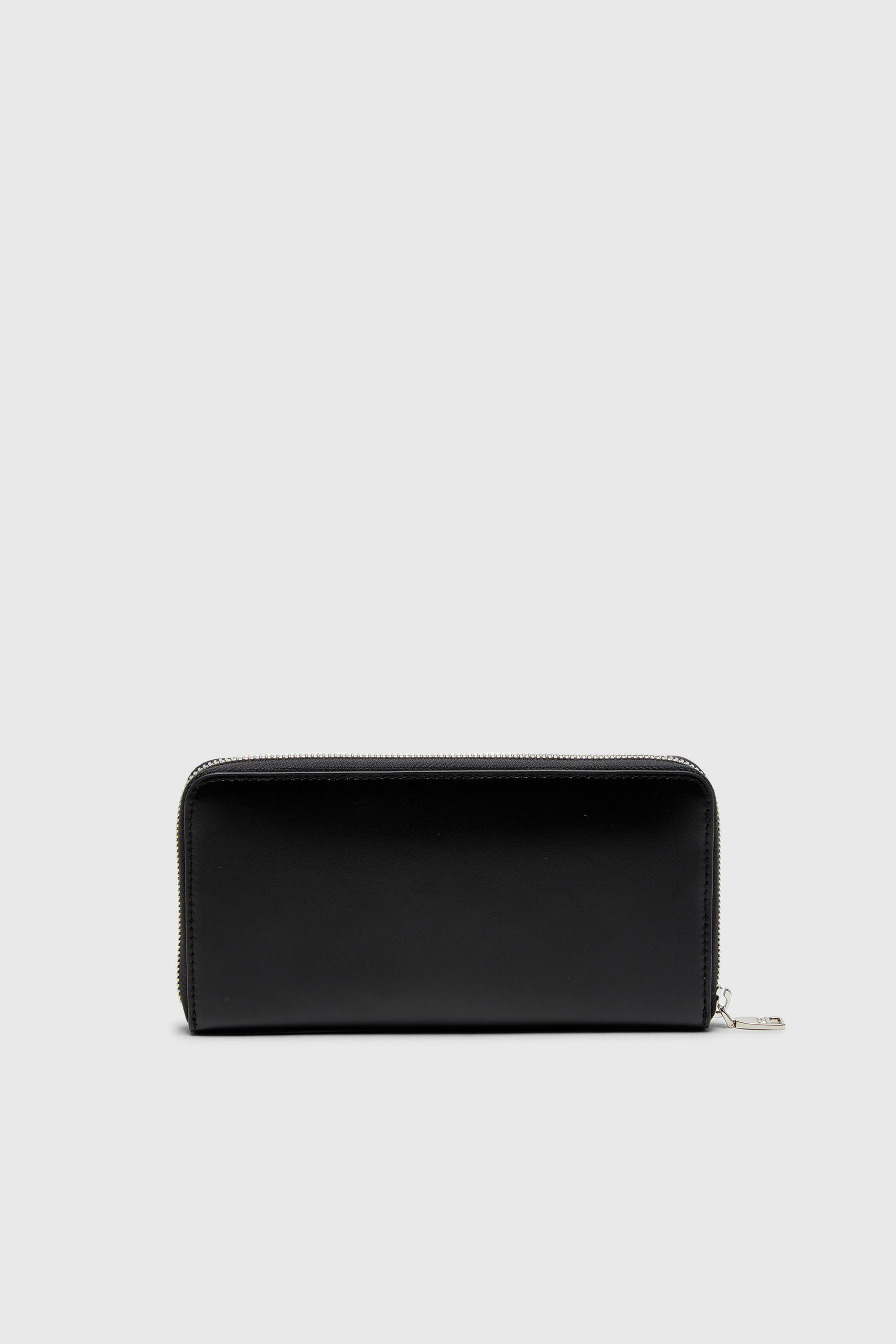 Diesel - DSL 3D -CONTINENTAL ZIP L, Cartera larga con cremallera de piel con el logotipo grabado Hombre in Negro - 2
