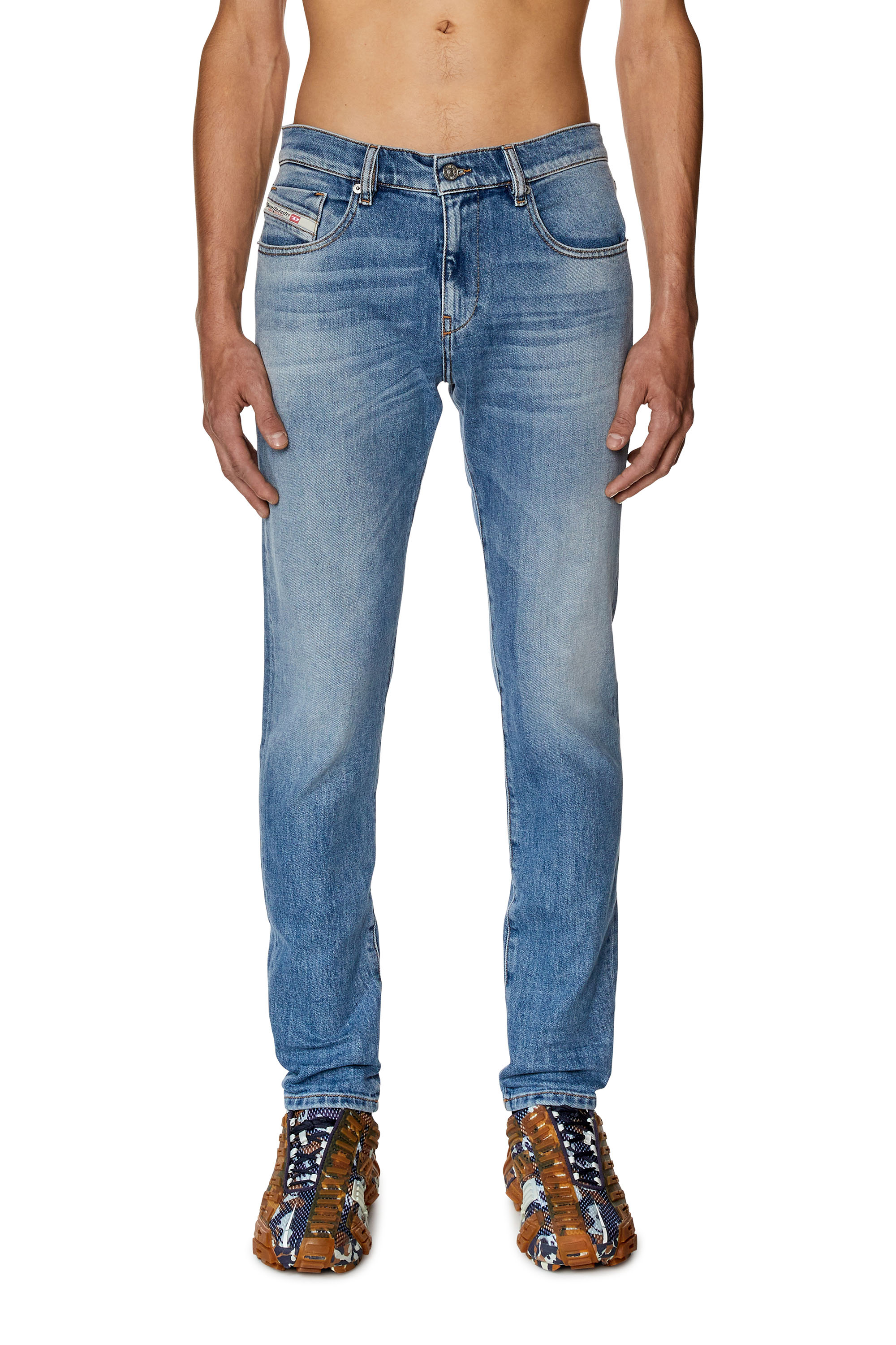Diesel - Slim Jeans 2019 D-Strukt 09F81, Azul medio - Image 1