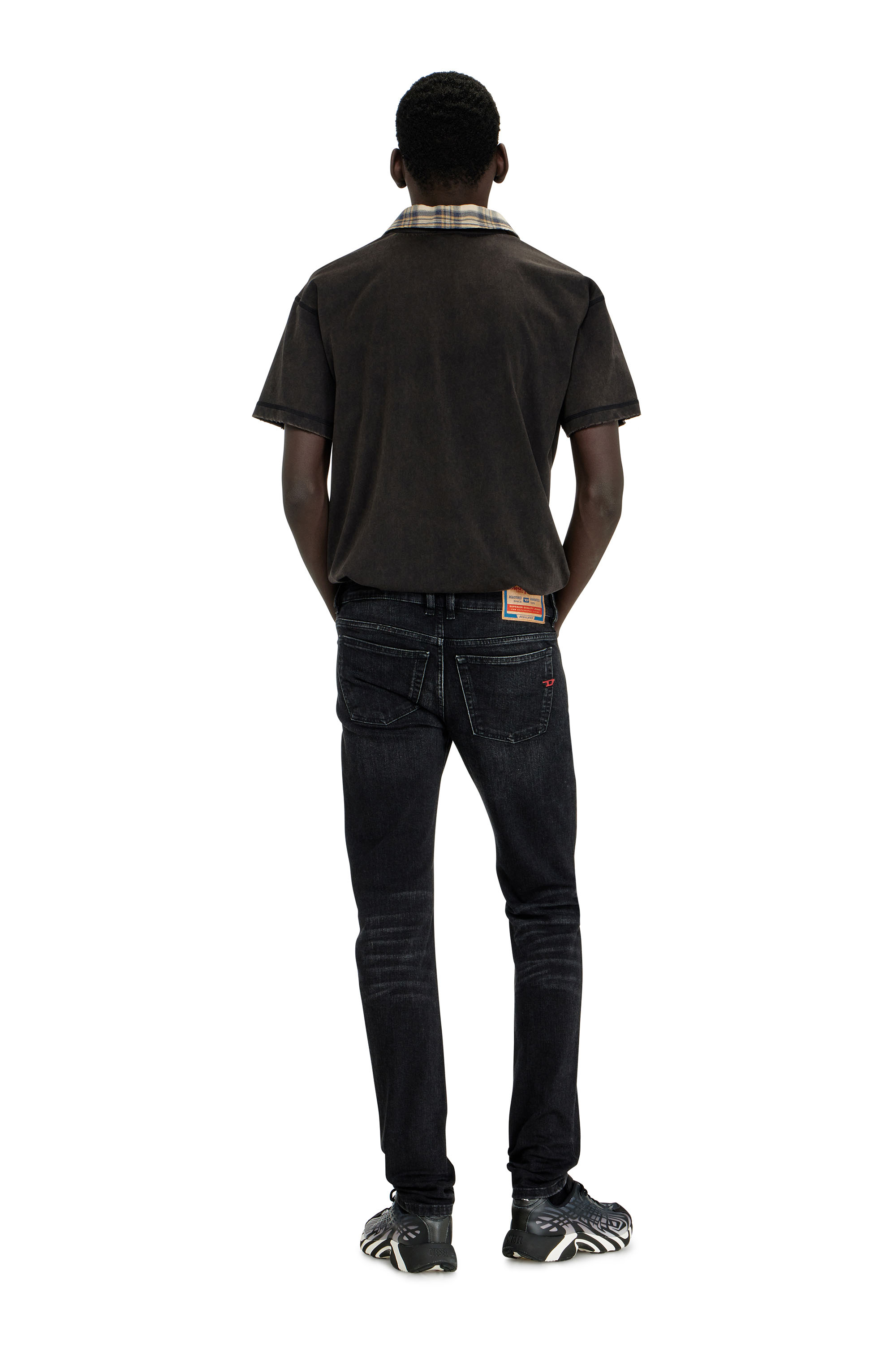 Diesel - Skinny Jeans 1979 Sleenker 0GRDA Hombre, Negro/Gris oscuro - 4