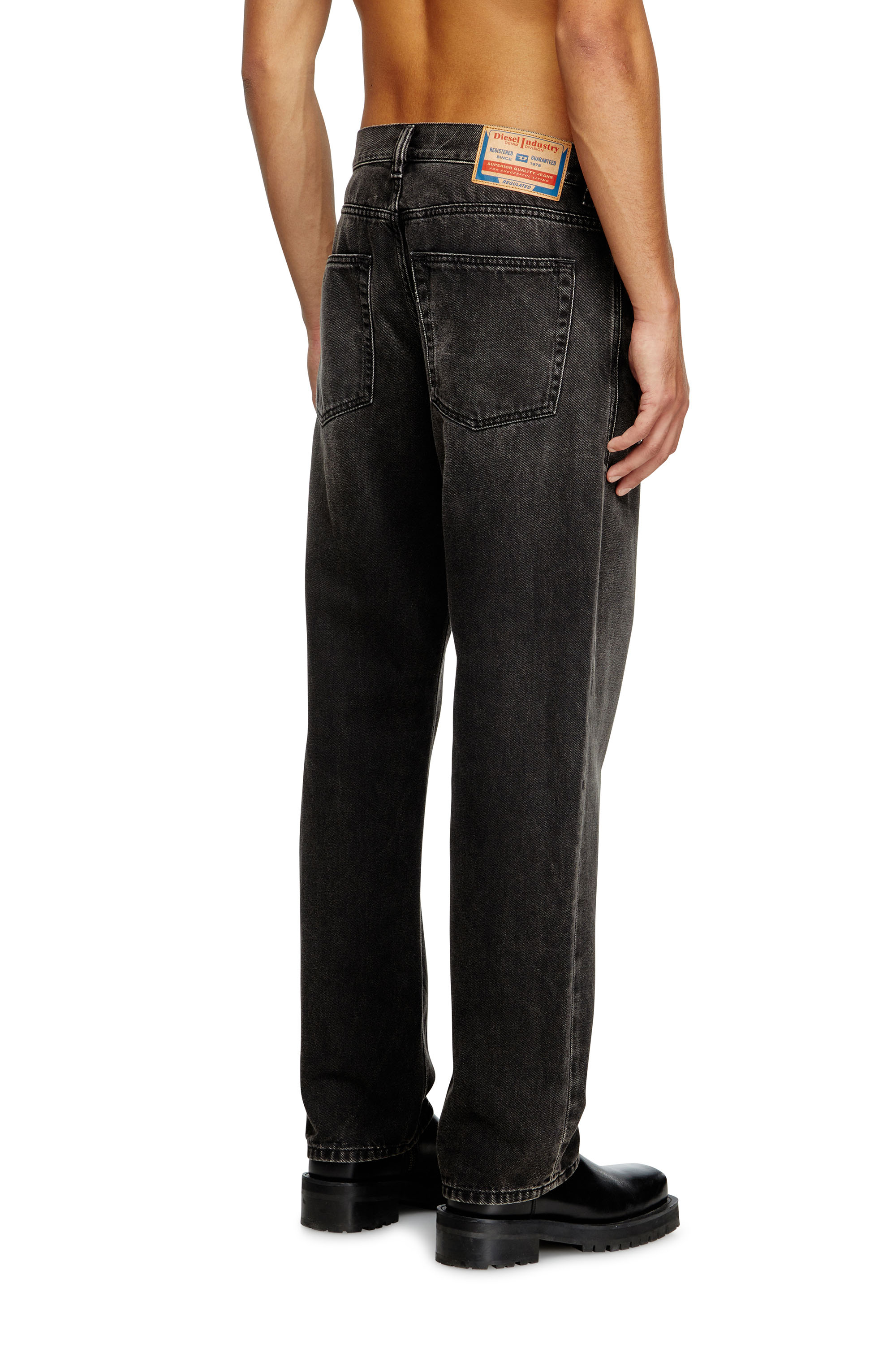 Diesel - Regular Jeans 2024 D-Macs 09J96 Hombre, Negro/Gris oscuro - 4