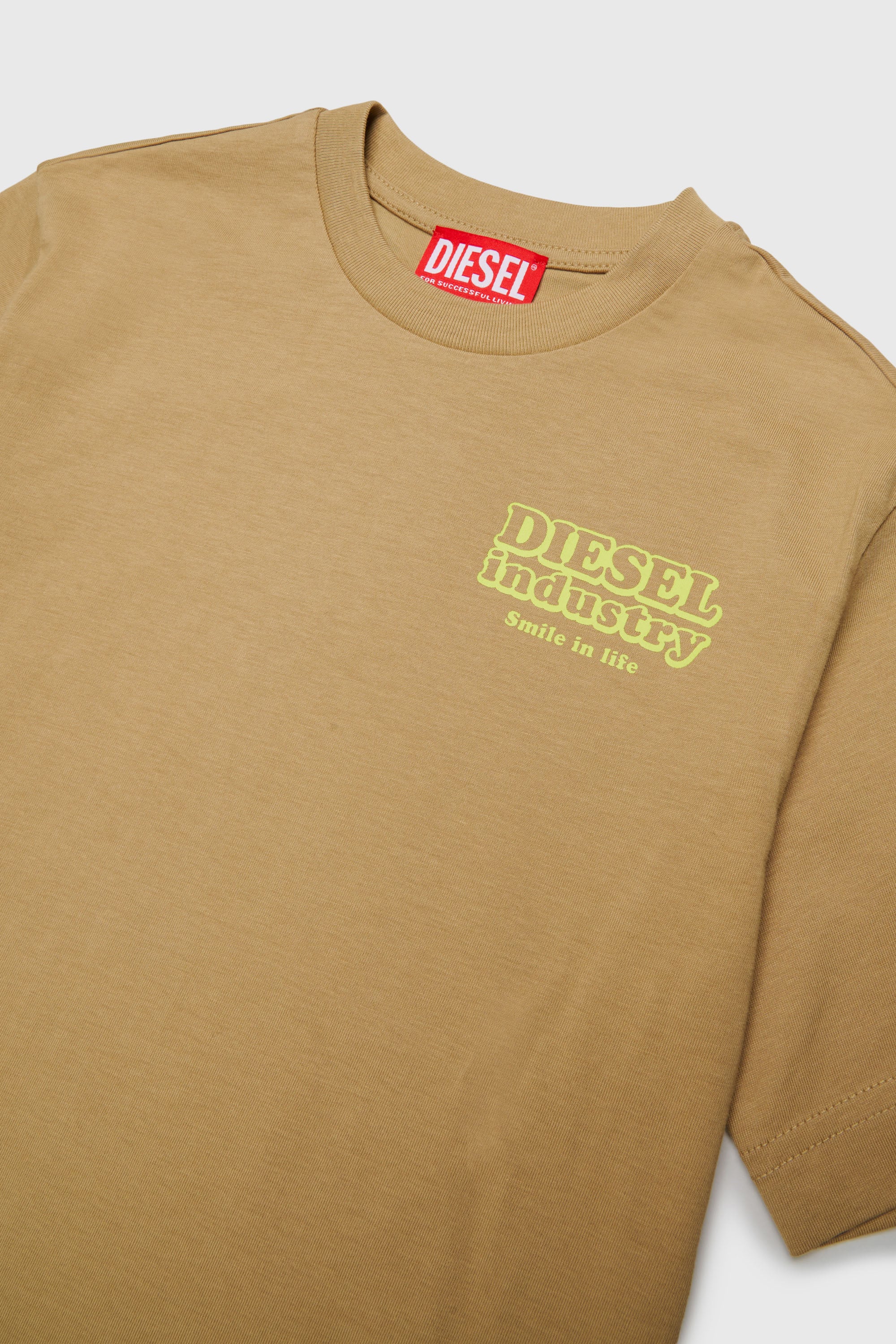 Diesel - TLODIM OVER, Camiseta con estampado Diesel Industry Hombre in Marr&oacute;n - 3