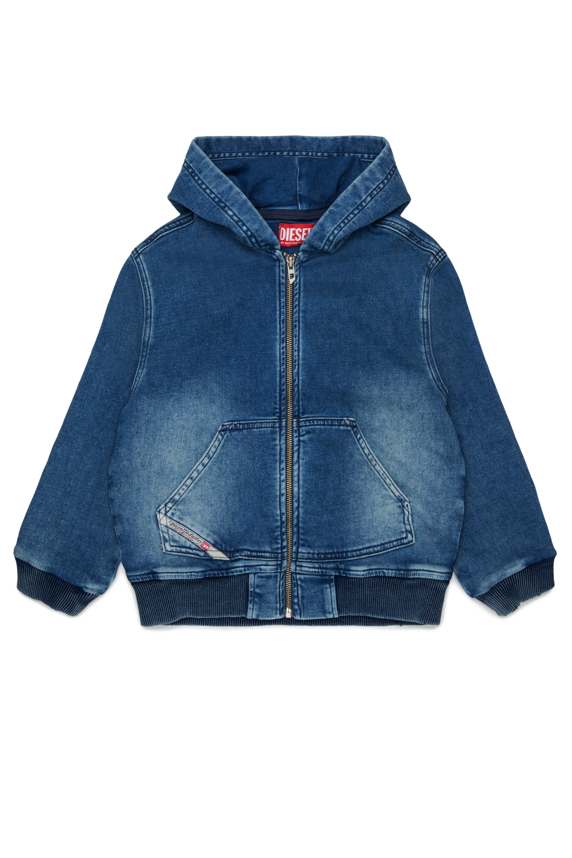 Diesel - STIMM-OVER JJJ, Sudadera con cremallera en JoggJeans Hombre in Azul marino - 1