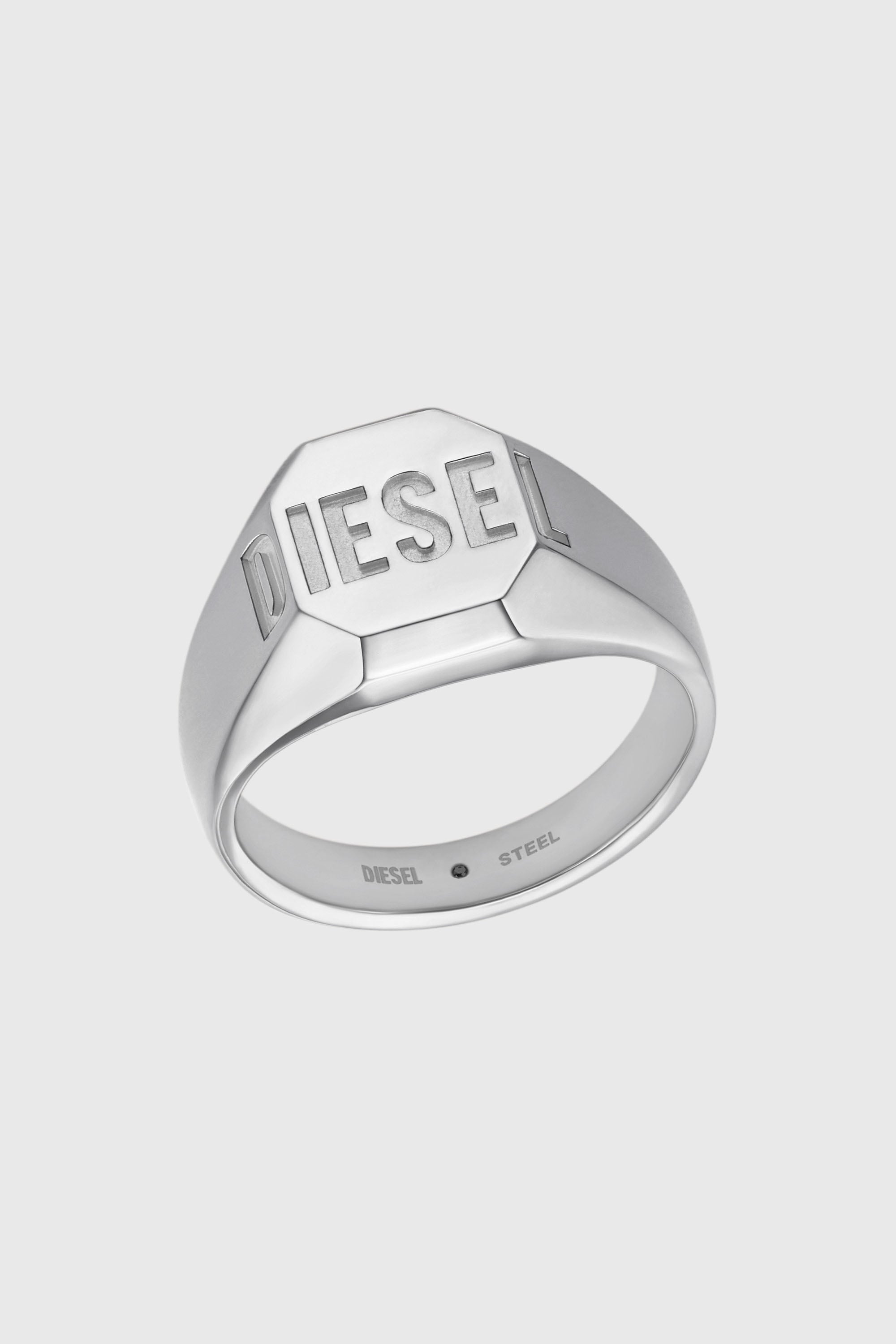 Diesel - DX1743040, Anillo sello de acero inoxidable Unisex in Plateado - 1