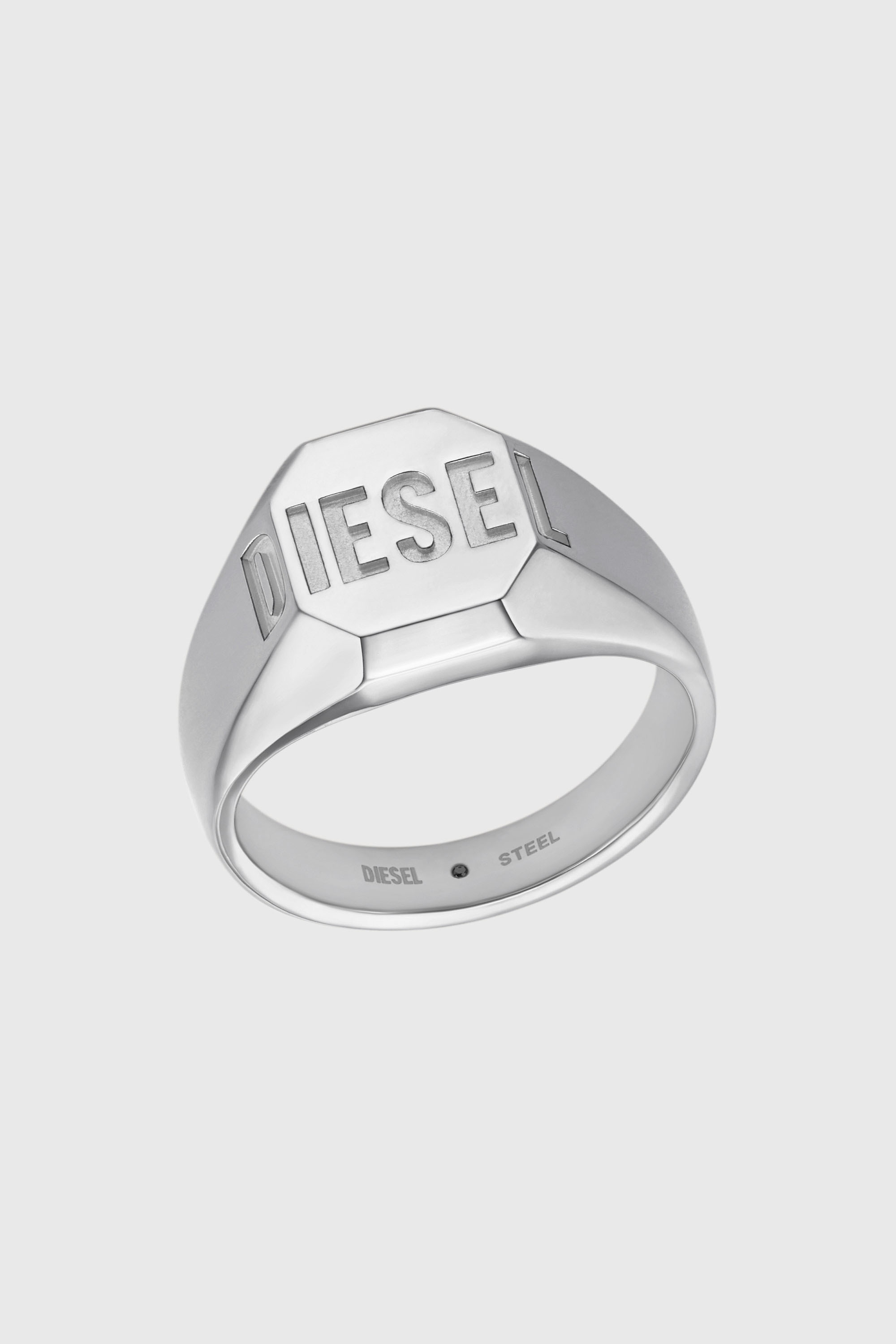 Diesel - DX1743040, Anillo sello de acero inoxidable Unisex in Plateado - 1