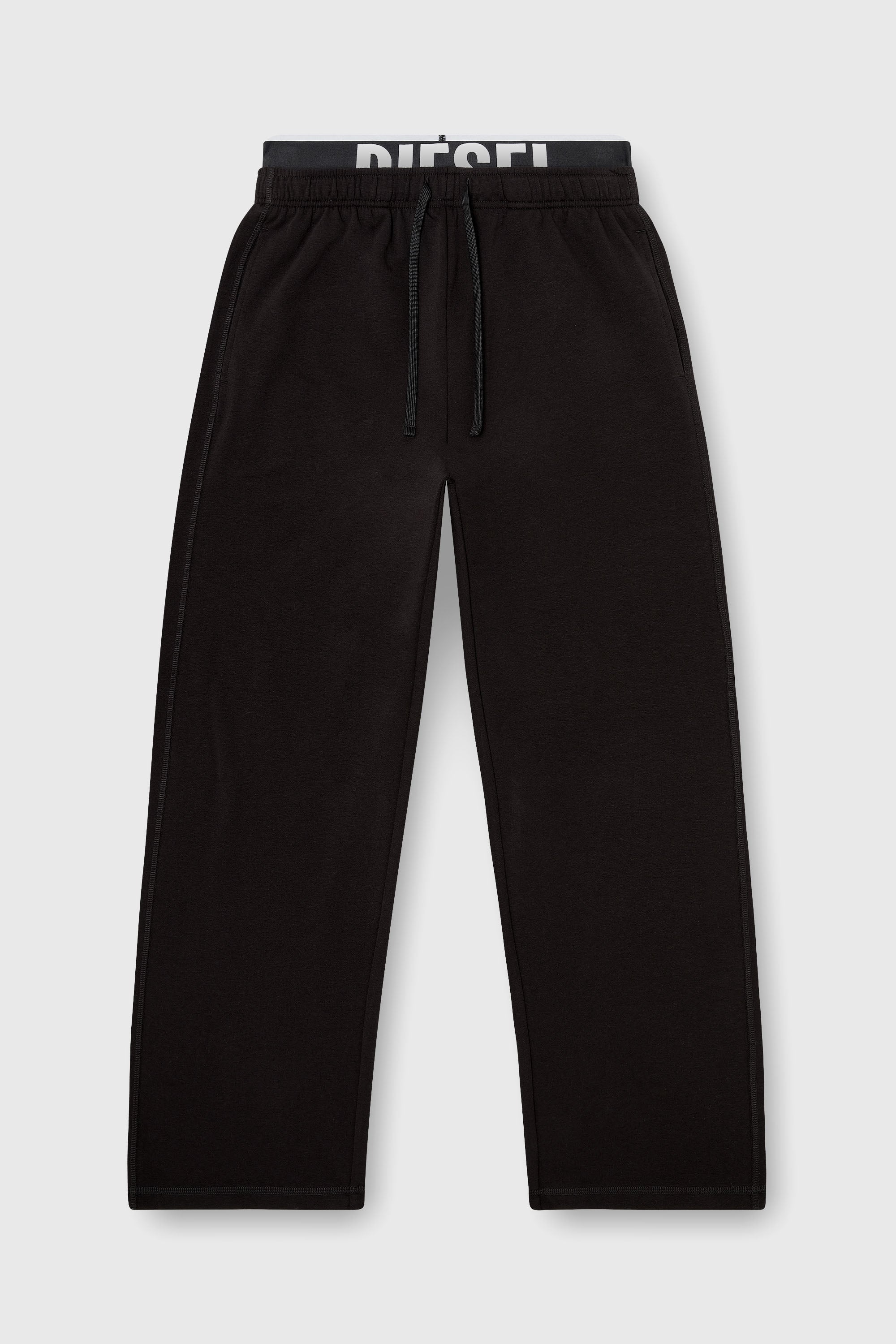 Diesel - BRADLEY-D-POP, Pantal&oacute;n de algod&oacute;n con cintura con logotipo Diesel Hombre in Negro - 2