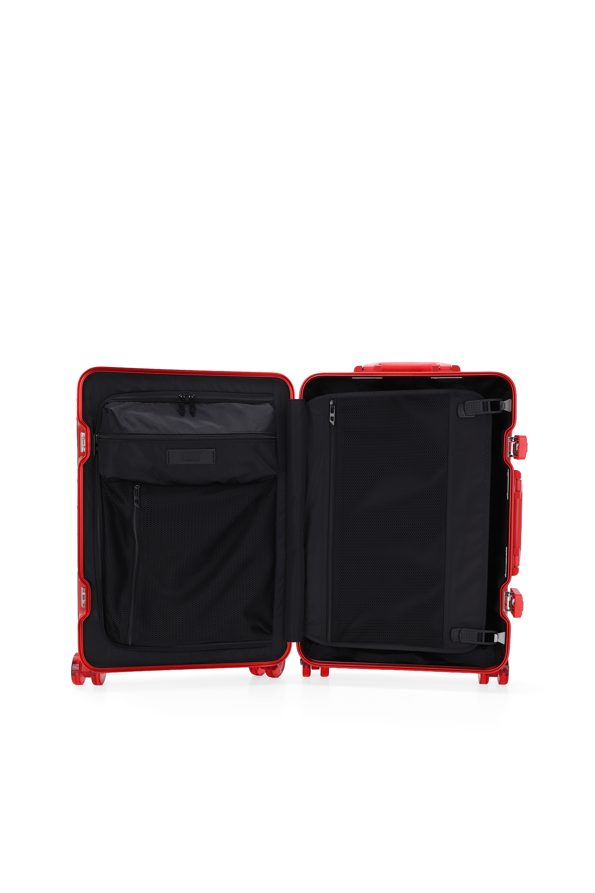 Diesel - DIESEL ALUMINUM TROLLEY- DSL002, Maleta de aluminio tama&ntilde;o S Unisex in Rojo - 3