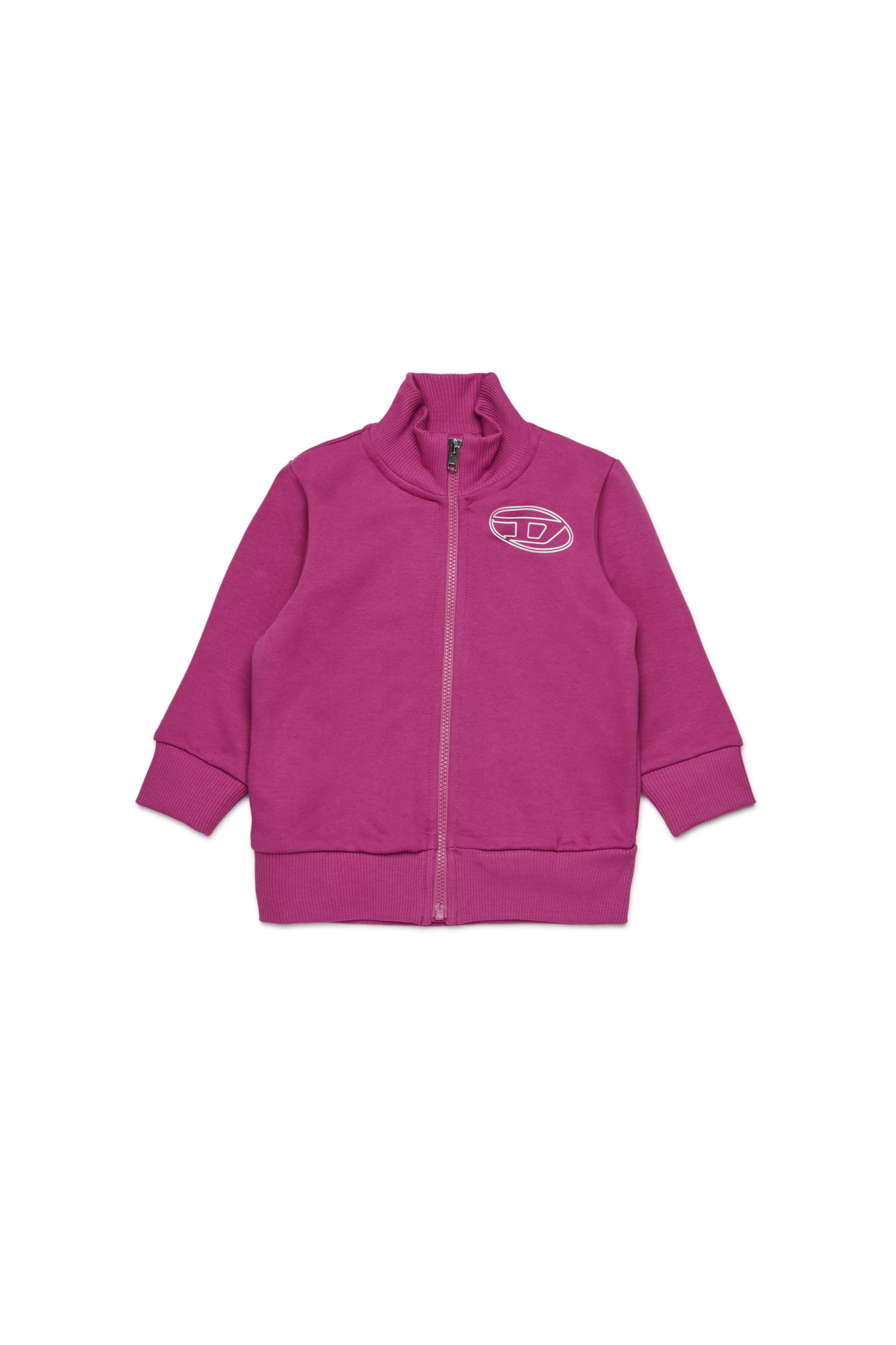 Diesel - SPENCERB, Sudadera de algodón con cierre de cremallera Unisex in Morado - 1