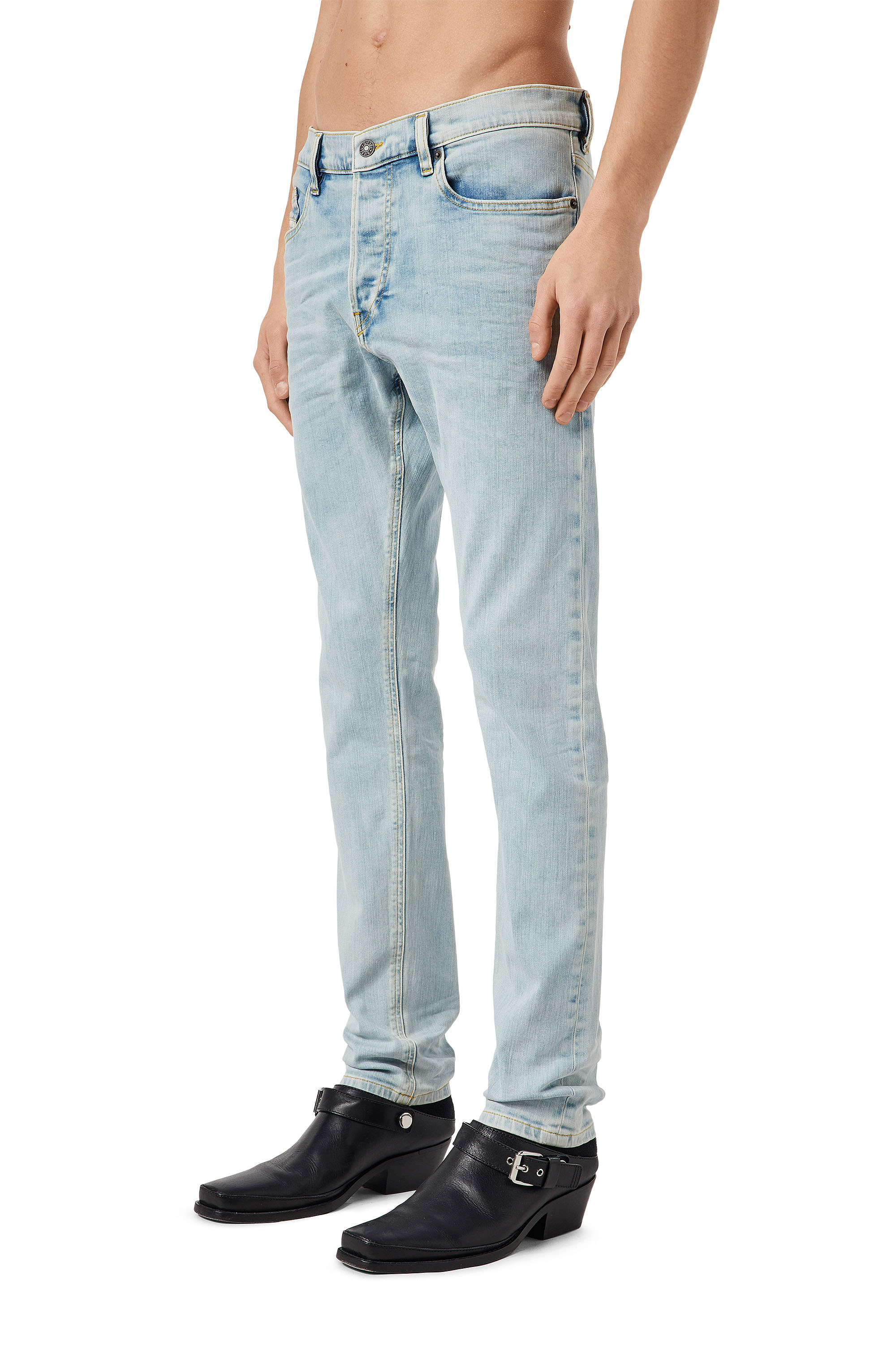 Diesel - D-Luster 0GDAM Slim Jeans, Azul Claro - Image 4