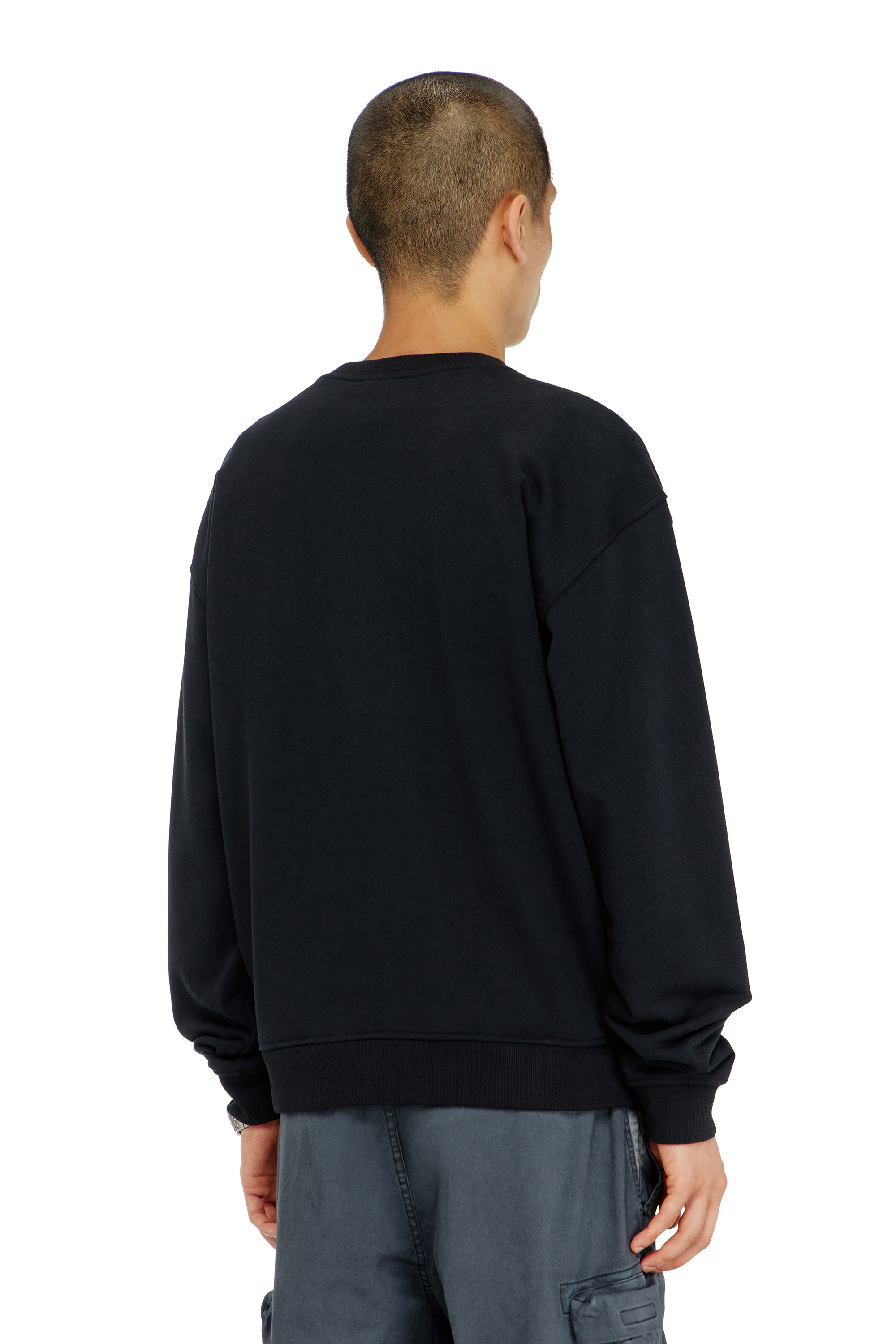 Diesel - S-NORM-AA5, Sudadera de algod&oacute;n con microbordado de logo Hombre in ToBeDefined - 4