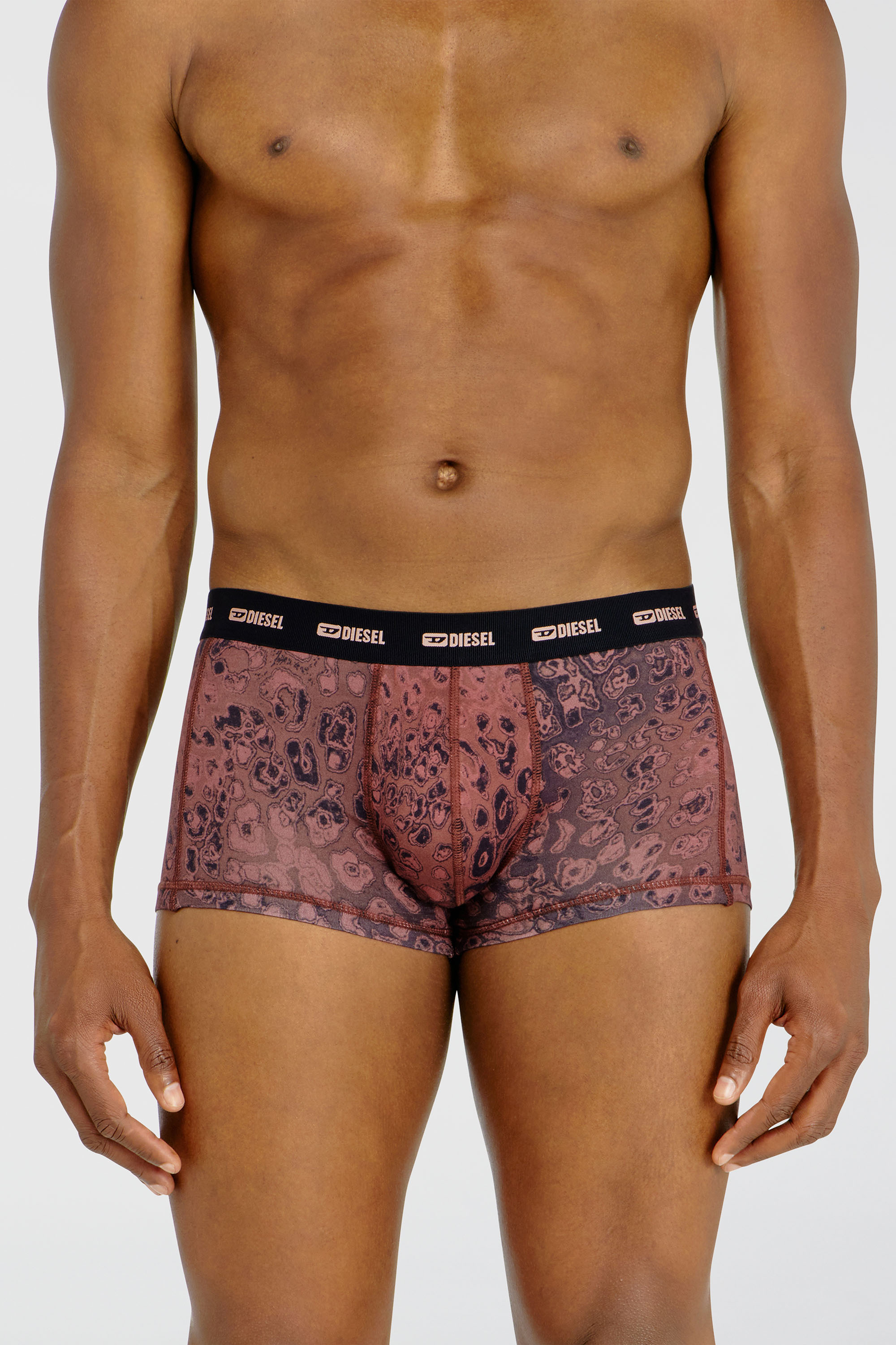 Diesel - DAMIEN-UTLT-3PACK, Paquete de tres b&oacute;xers de algod&oacute;n el&aacute;stico Hombre in Morado - 2