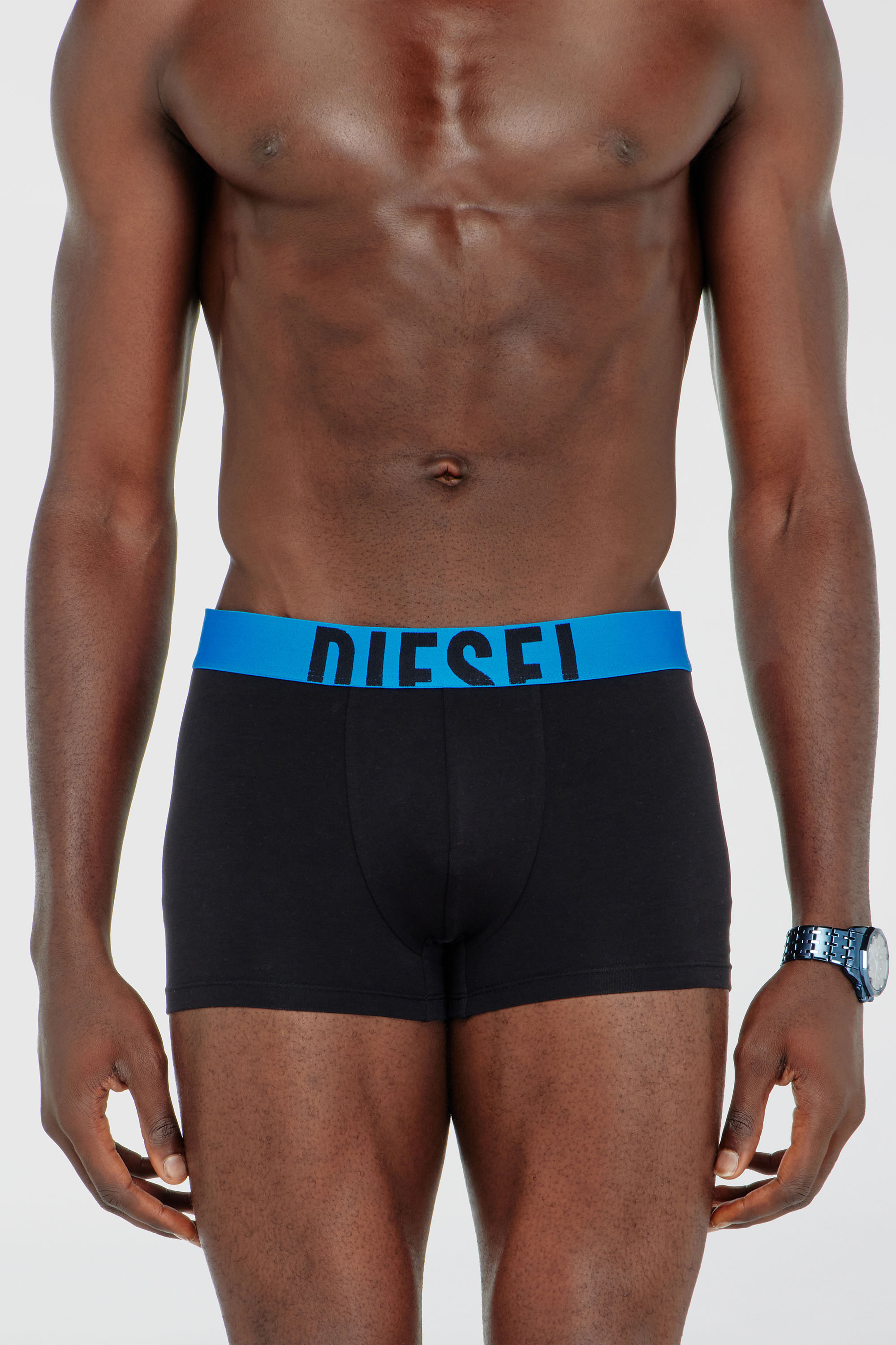 Diesel - DAMIEN-D-POP-3PACK-40, Paquete de tres b&oacute;xers ajustados de algod&oacute;n el&aacute;stico Hombre in Negro - 2