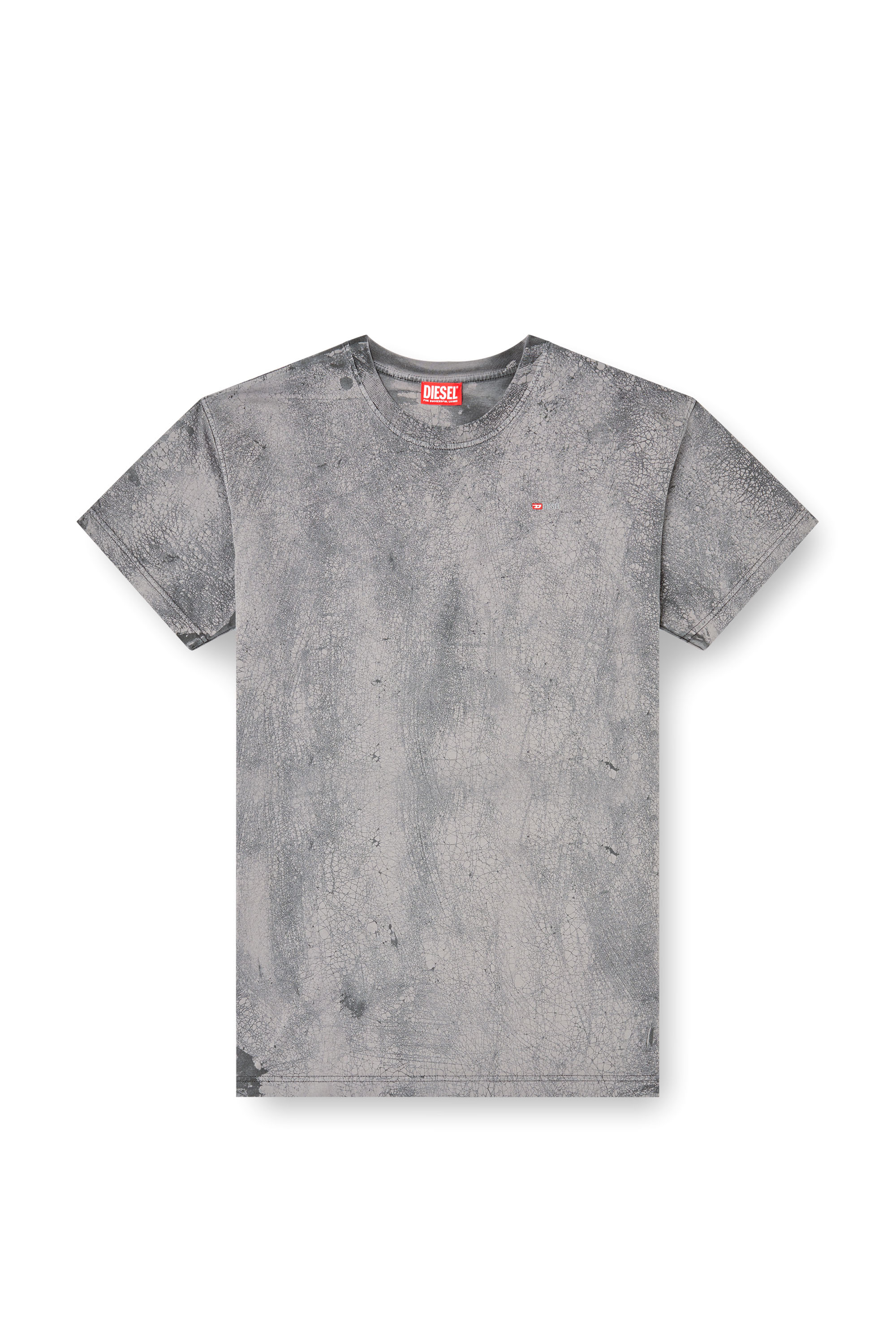 Diesel - T-NORM-T8, Camiseta de punto encerado Hombre in Gris - 2