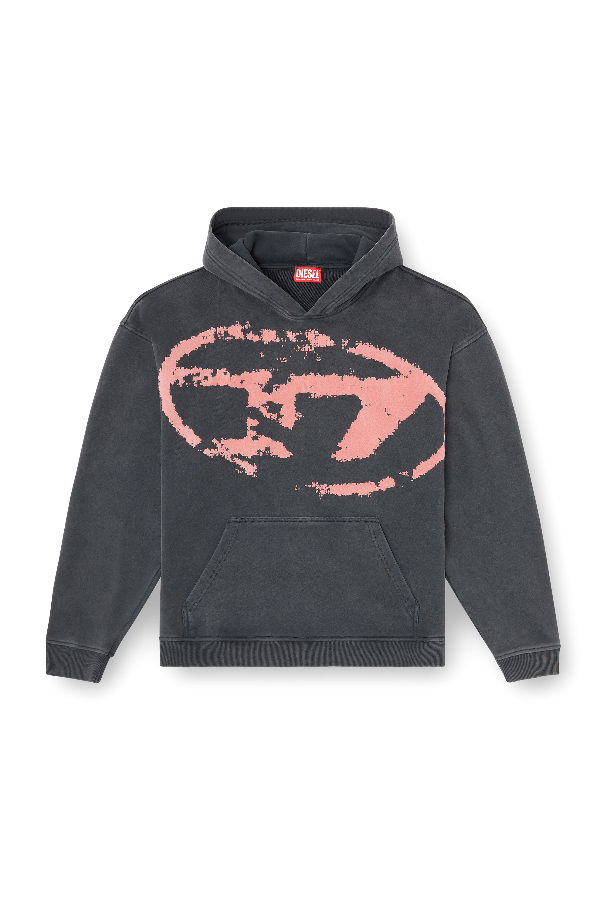 Diesel - S-BOXT-HOOD-R10, Sudadera con capucha con logotipo Oval D en relieve Hombre in ToBeDefined - 3