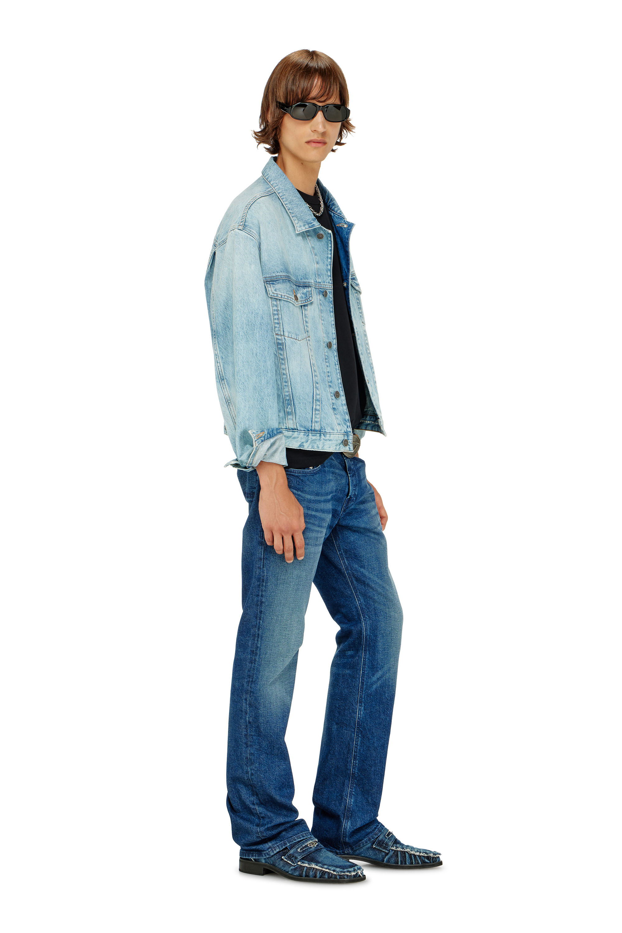 Diesel - Bootcut Jeans 2007 Zatiny 09L51 Hombre, Azul Oscuro - 2