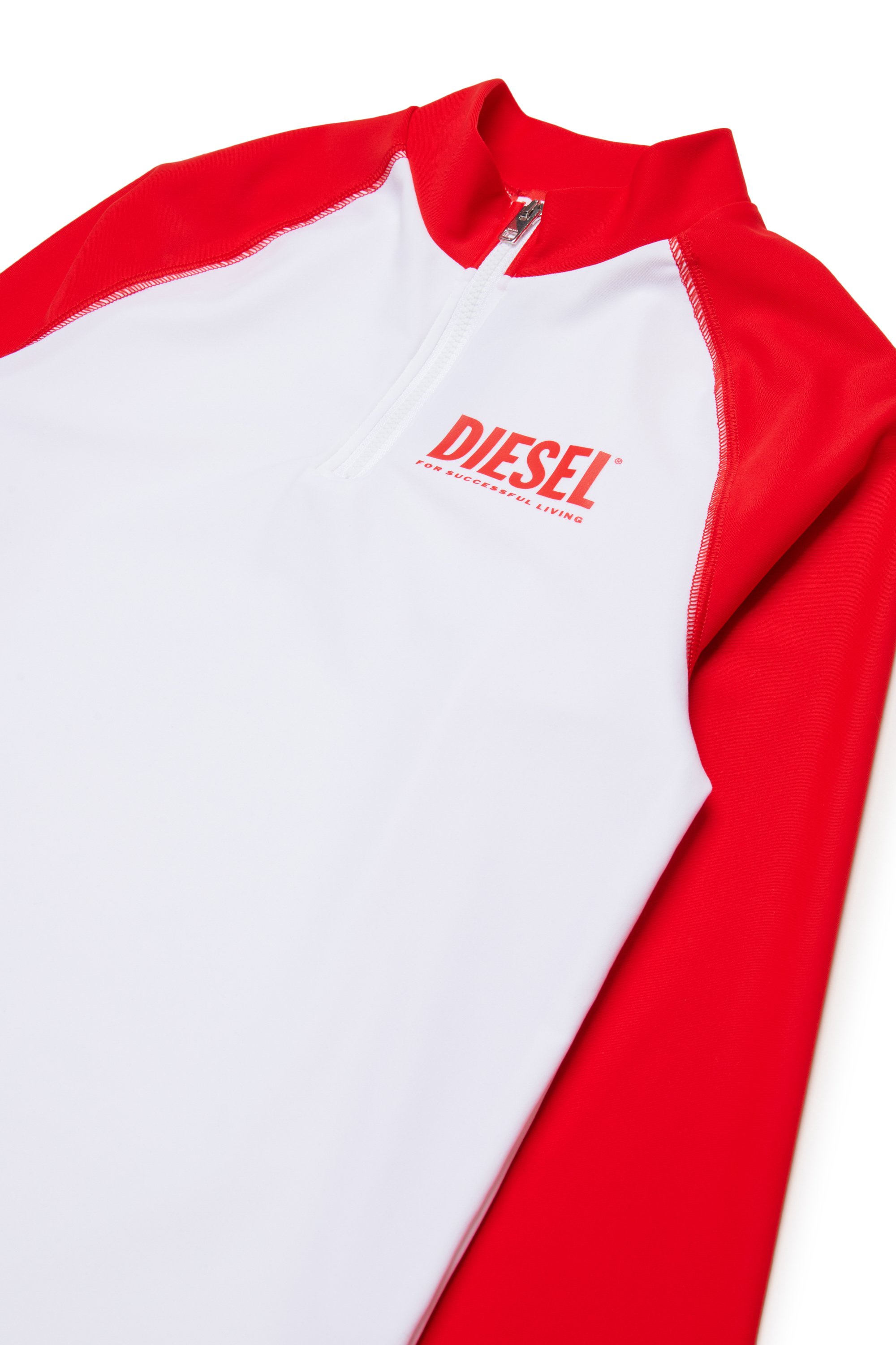 Diesel - MTRUS, Camiseta de protecci&oacute;n solar con media cremallera Hombre in Multicolor - 3