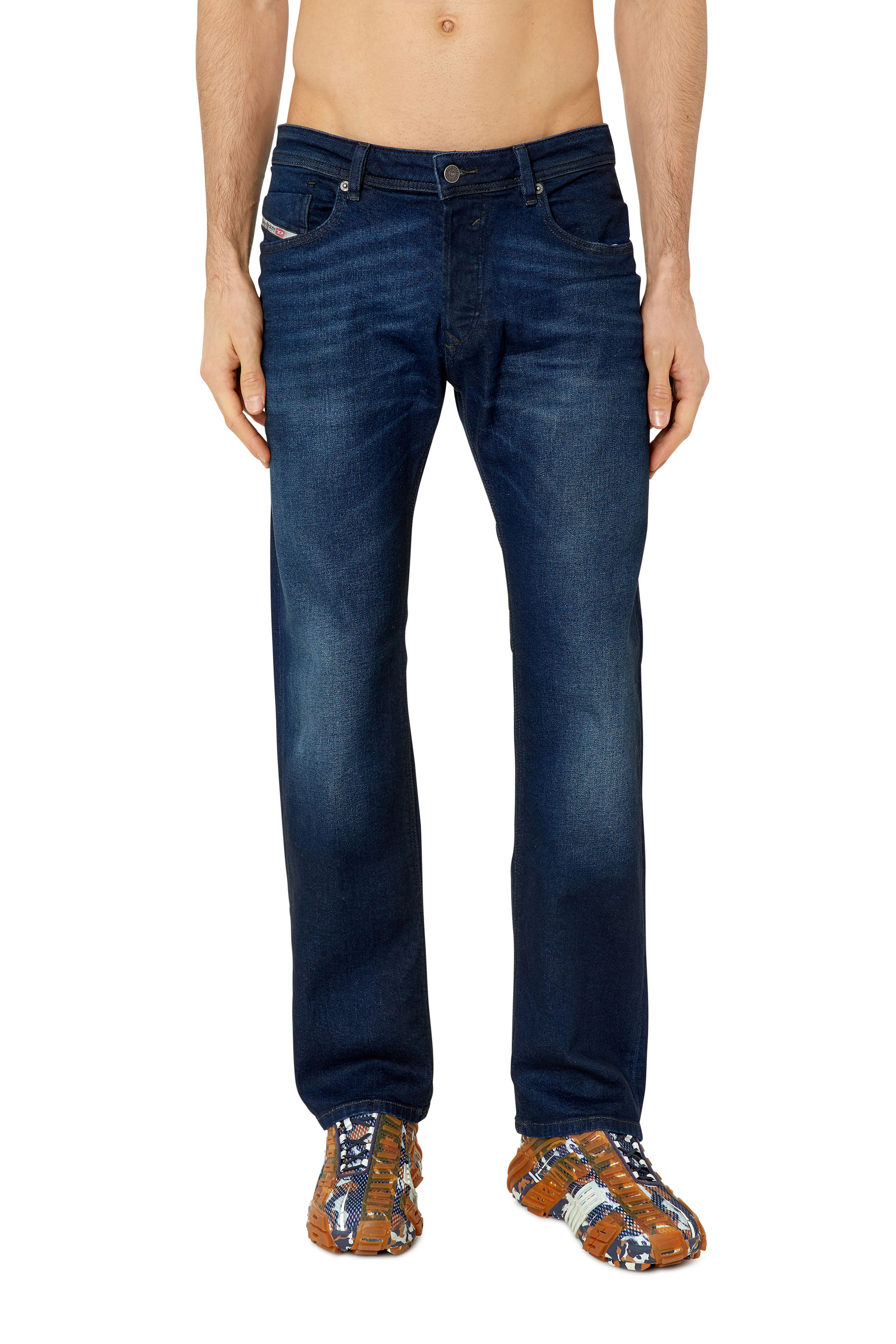 Diesel - Straight Jeans Waykee E814W, Azul medio - Image 2